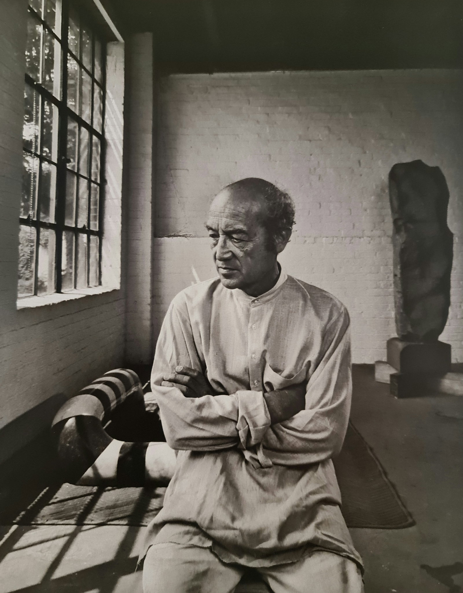 Yousef Karsh, Isamu Noguchi, 1980: Photographer: Yousuf Karsh(1908-2002) was an Armenian-Canadian portrait photographer, considered one of the greatest portrait photographers of the 20th century. His recognizable portraits include icon