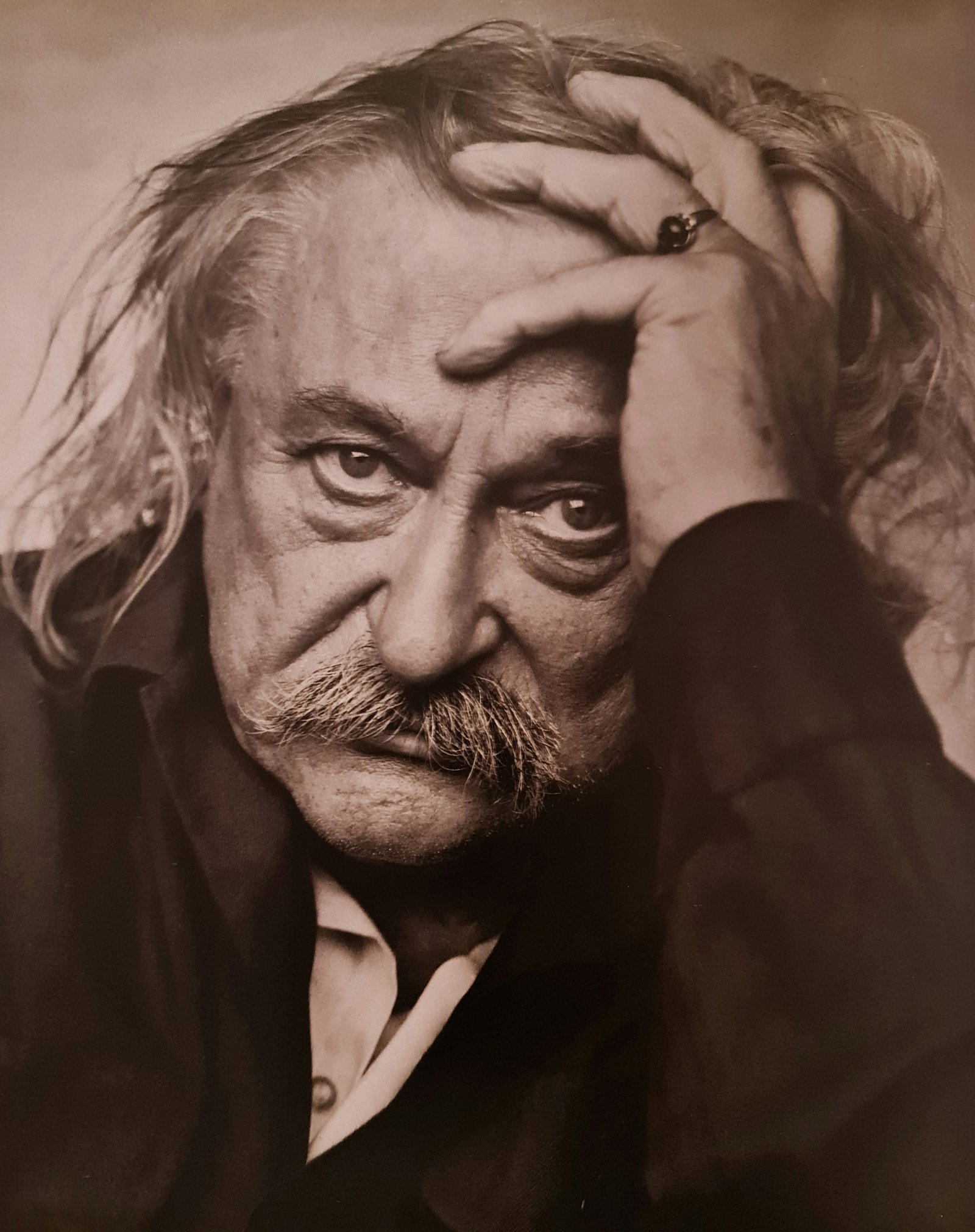 Yousef Karsh, Jacques Lipchitz, 1966: Photographer: Yousuf Karsh(1908-2002) was an Armenian-Canadian portrait photographer, considered one of the greatest portrait photographers of the 20th century. His recognizable portraits include icon