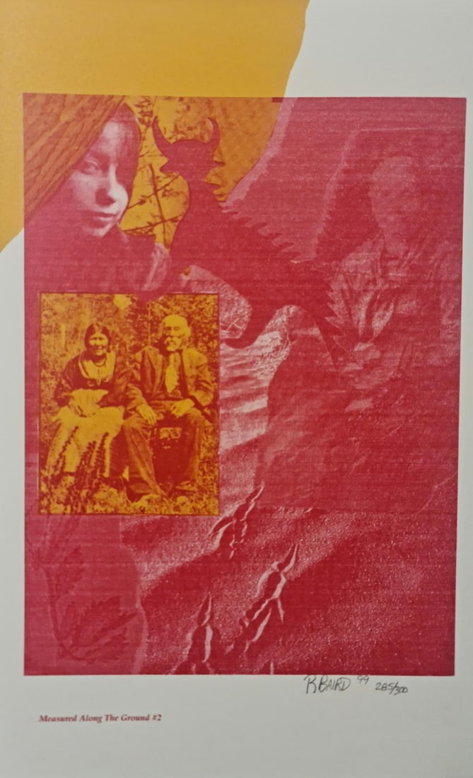 Rebecca Baird, Measured Along The Ground #2: Artist: Rebecca Baird Title: Measured Along the Ground #2 Medium: Lithograph on paper Year: Circa 1990's Size: 19" x 12" Edition: Out of 300 Hand-Signed & Numbered Condition: Excellent Certificate of 