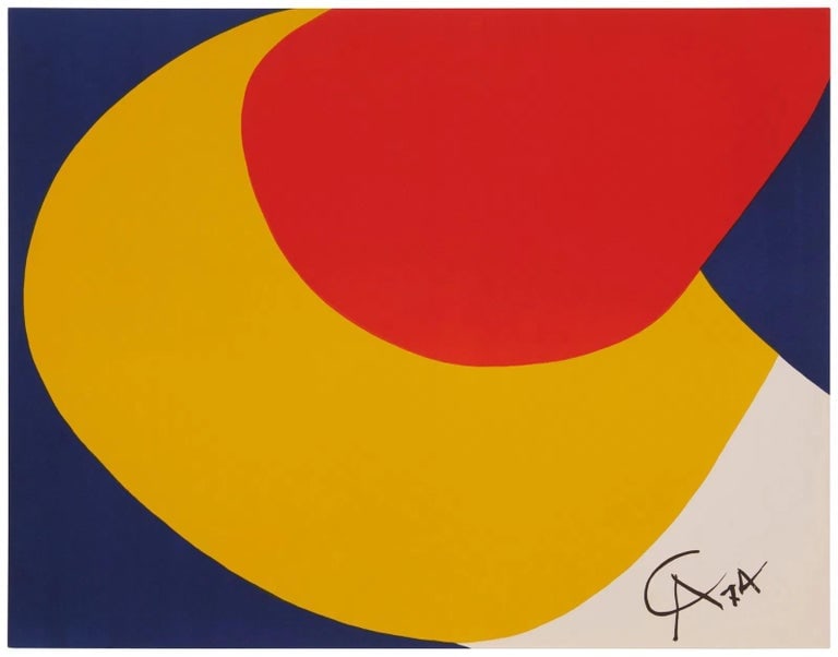 Alexander Calder, 'Convection' from Flying Colors Suite, 1974-1975: Artist: Alexander Calder (1898-1976) Title(s): Sky Swirl, Sky Bird, Convection, Beastie, Friendship, and Sunburst (from the Braniff International Airways Flying Colors Collection) Year: 1974 Medium: L