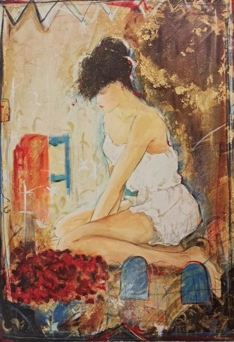 Janet Treby, Camisole, Signed Artist Proof Serigraph, C.1990's