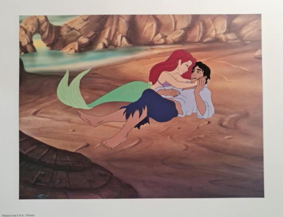 Disney's, The Little Mermaid, Exclusive Lithograph - 3: Subject: The Little Mermaid Type: Lithograph Year: 1994 Size: 14" x 11" Country of Origin: USA Condition: Excellent Ursula putting on makeup