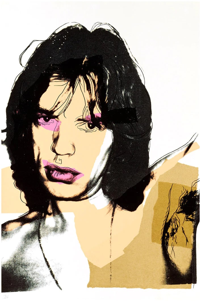 Andy Warhol (After), Mick Jagger FS 141, Silkscreen 1975: Andy Warhol Mick Jagger FS 141, 1975 silkscreen, Printer's proof, not signed and not numbered Paper size: 43.1/2 x 29 inches (110.5 x 73.7 cm) Images size: 43.1/2 x 29 inches (110.5 x 73.7 cm) Conditi