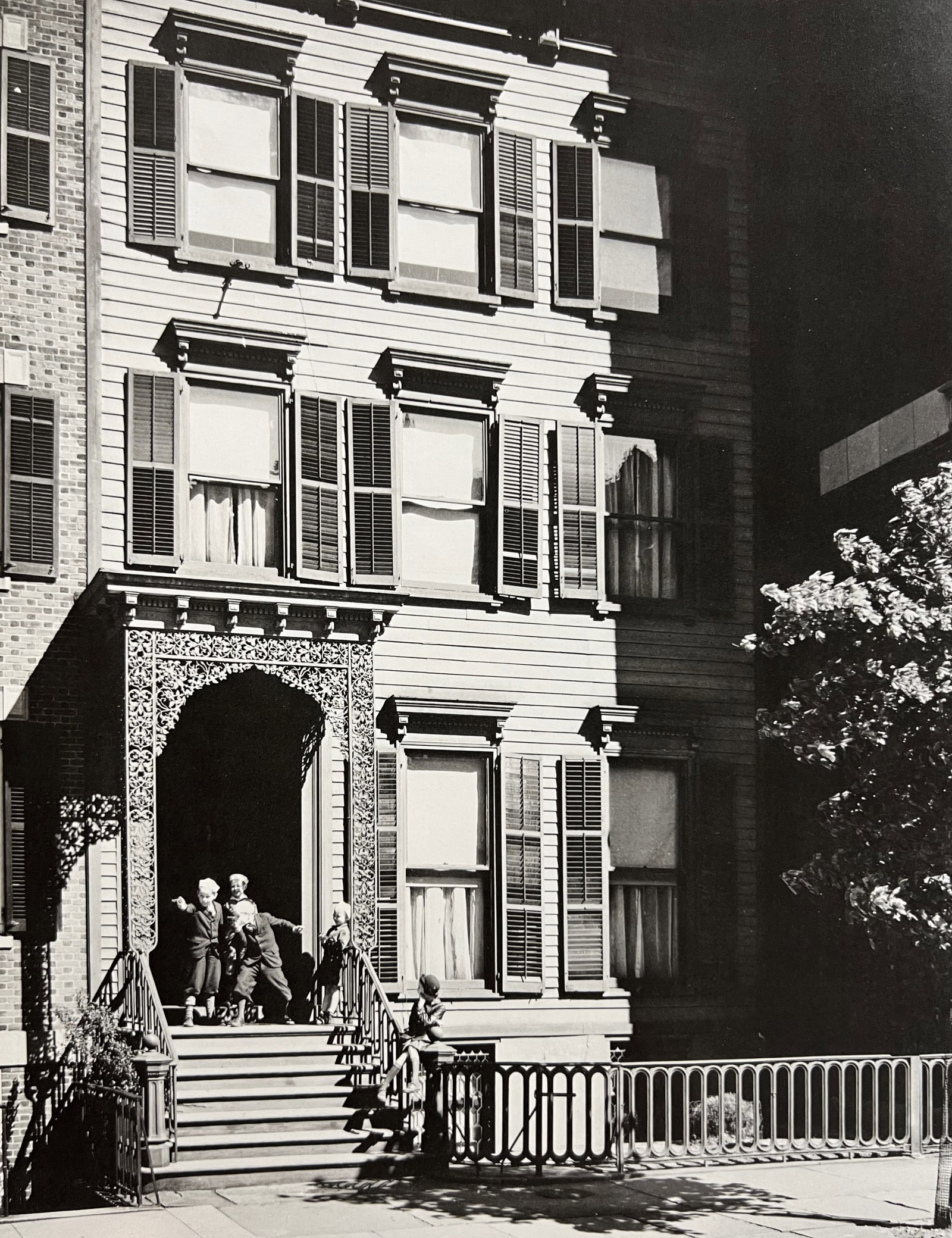 Berenice Abbott, Willow Street, No. 113, 1930s: Photographer: Berenice Alice Abbott was an American photographer best known for her portraits of between-the-wars 20th century cultural figures, New York City photographs of architecture and urban des
