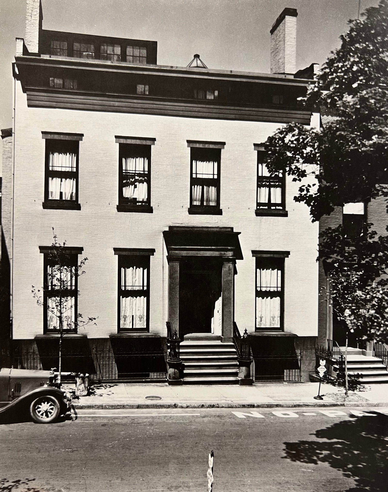 Berenice Abbott, Willow Street, No. 70, 1930s: Photographer: Berenice Alice Abbott was an American photographer best known for her portraits of between-the-wars 20th century cultural figures, New York City photographs of architecture and urban des