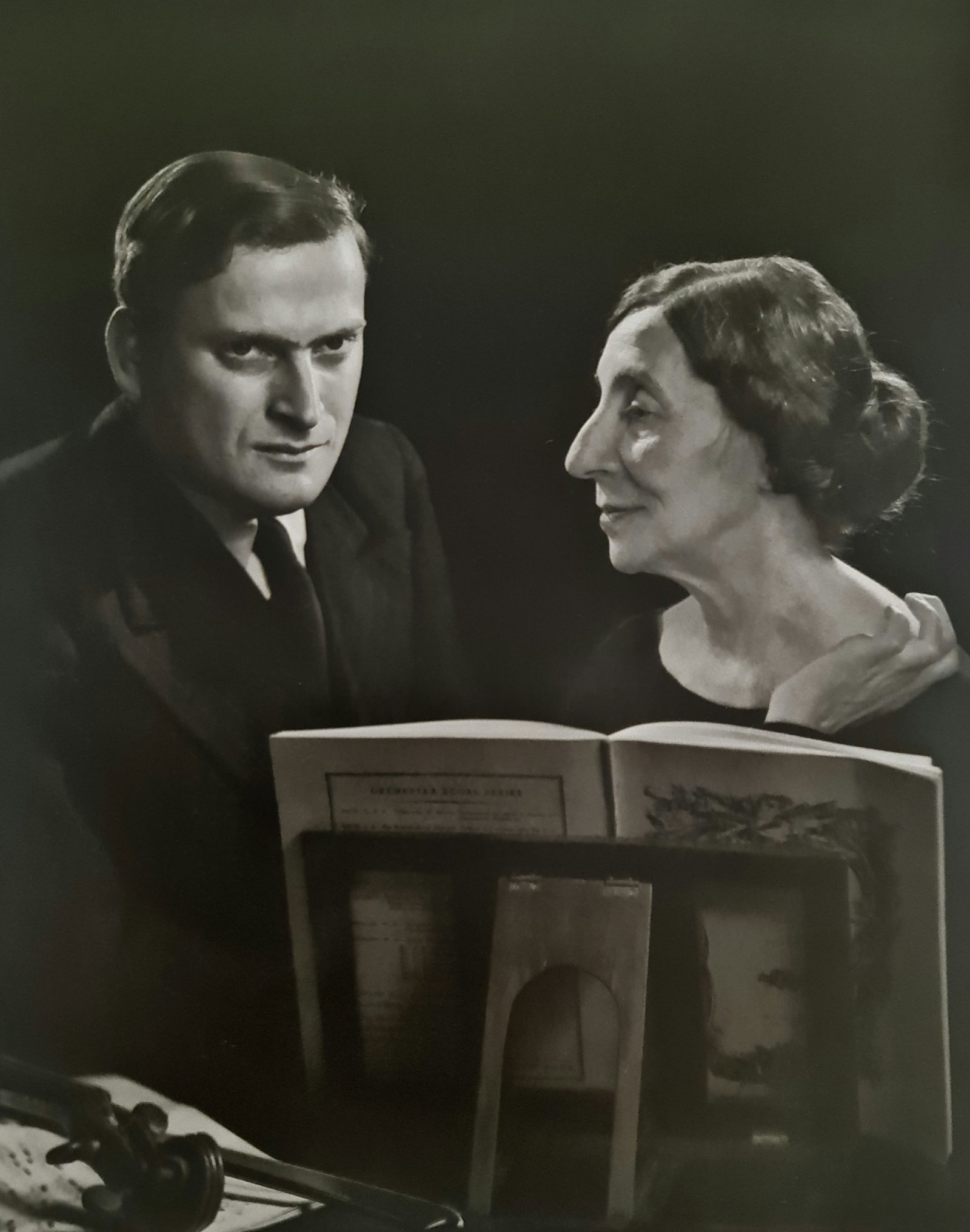 Yousuf Karsh, Yehudi Menuhin and Wanda Landowska, 1945: Photographer: Yousuf Karsh(1908-2002) was an Armenian-Canadian portrait photographer, considered one of the greatest portrait photographers of the 20th century. His recognizable portraits include icon