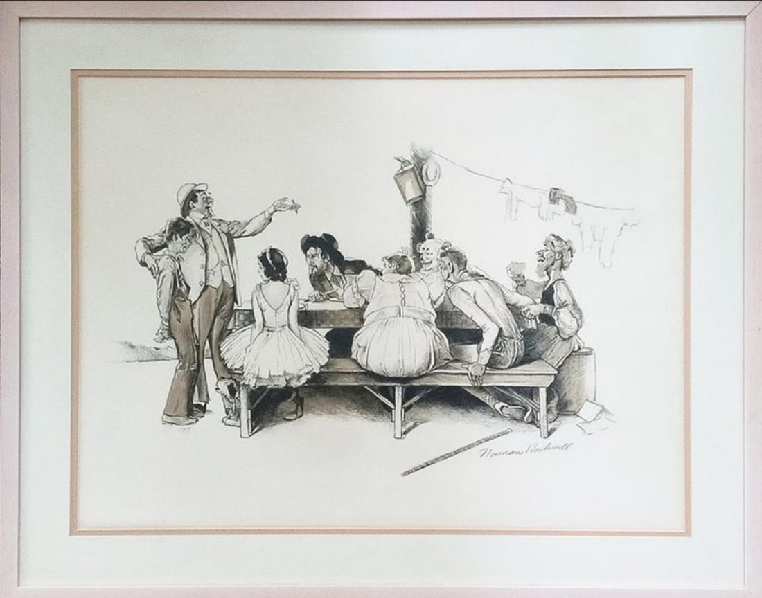 Norman Rockwell, 'Willie Takes A Step', Signed Limited Edition Lithograph20: Description Artist: Norman Rockwell Title: Willie Takes a Step Year: 1971 Dimensions: 24 x 18 Edition: 69/200 Medium: Lithograph Condition: Good Signature Details: Hand-signed and numbered by the arti