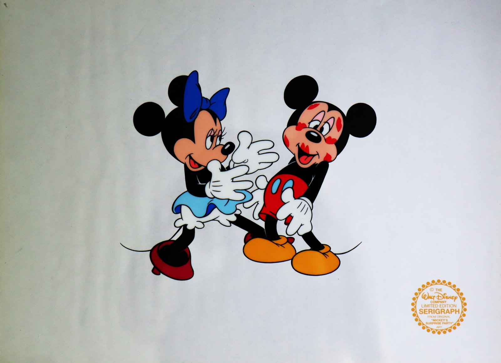 Disney, Minnie Loves Mickey, Limited Edition Animation Serigraph - Framed: Disney, Minnie Loves Mickey, Limited Edition Animation Serigraph - Framed