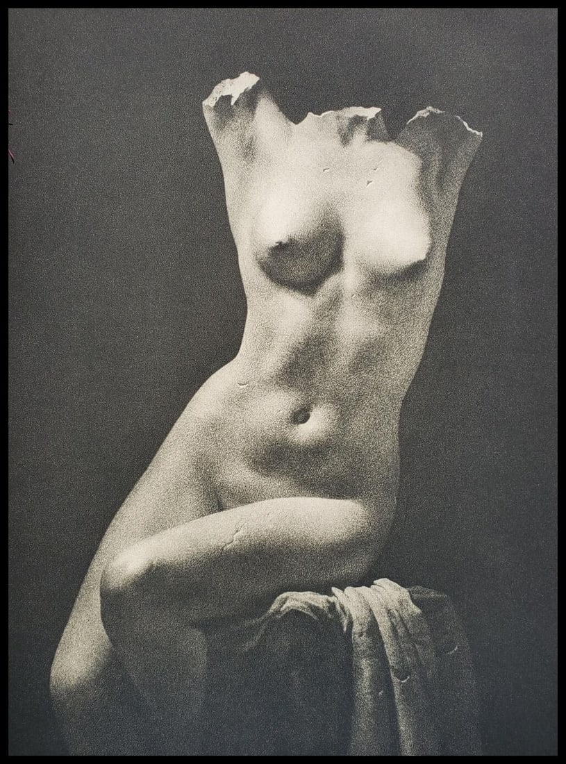 William Mortensen, Fragment, 1930 1st Edition: Photographer: William Mortensen (American, 1897 - 1965) - known for pictorial and experimental imagery. Title: "WILLIAM MORTENSEN, Fragment, 1930 " Subject: Surreal - demon, occult, horror, fantasy. T