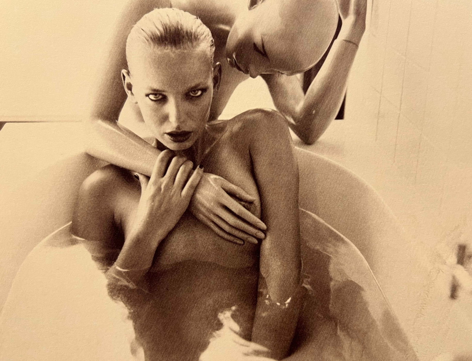 Marc Lagrange, Au Bain-Marie, 2012: Photographer: Marc Lagrange was a Belgian photographer known for his nude portraits of female figures. Lagrange created dream-like and fantastical narrative pictures populated by beautiful nudes that 