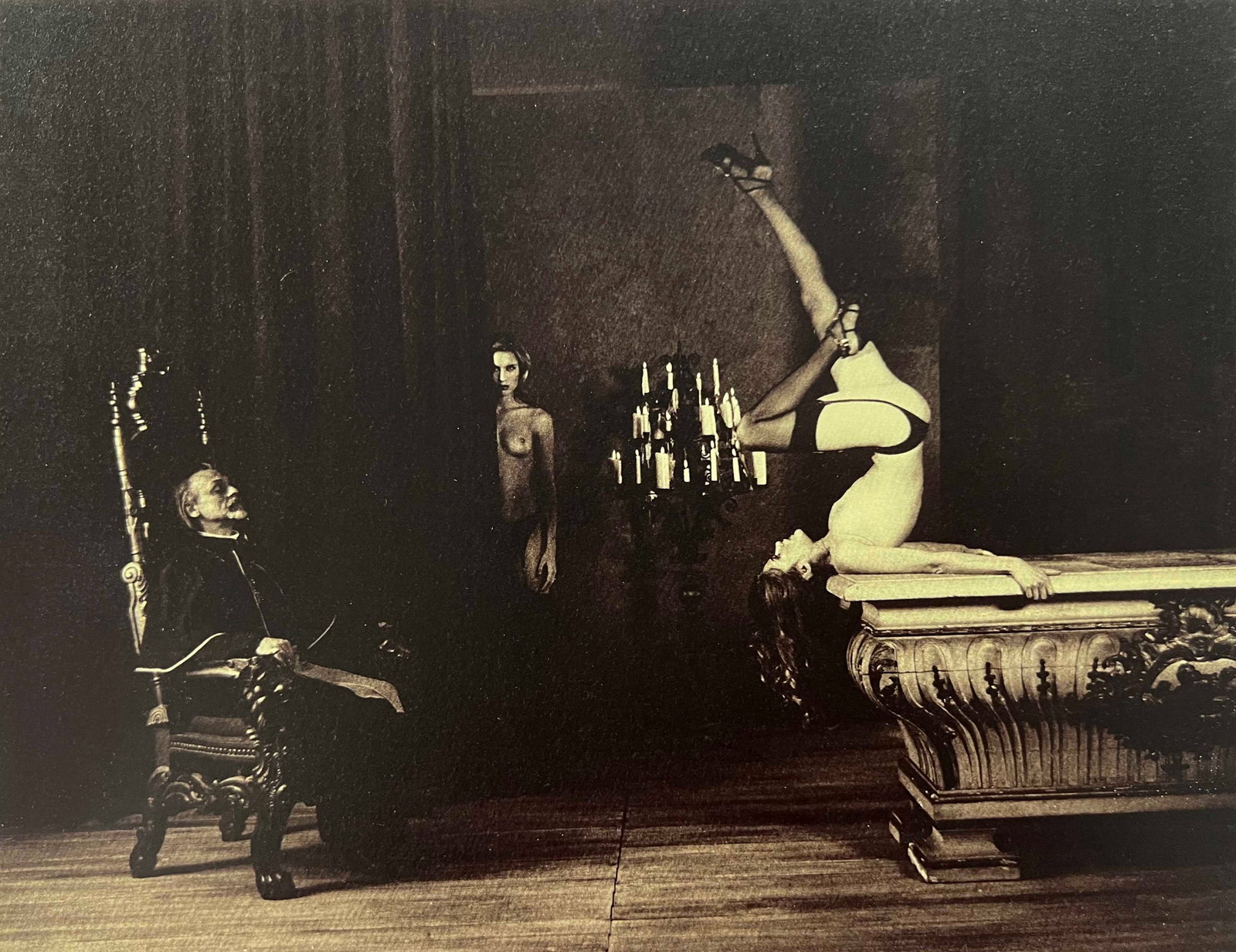 Marc Lagrange, Eyes Wide Open I, 2010: Photographer: Marc Lagrange was a Belgian photographer known for his nude portraits of female figures. Lagrange created dream-like and fantastical narrative pictures populated by beautiful nudes that 