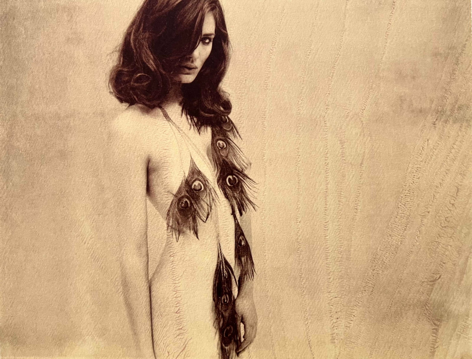 Marc Lagrange, Feathers, 2011: Photographer: Marc Lagrange was a Belgian photographer known for his nude portraits of female figures. Lagrange created dream-like and fantastical narrative pictures populated by beautiful nudes that 