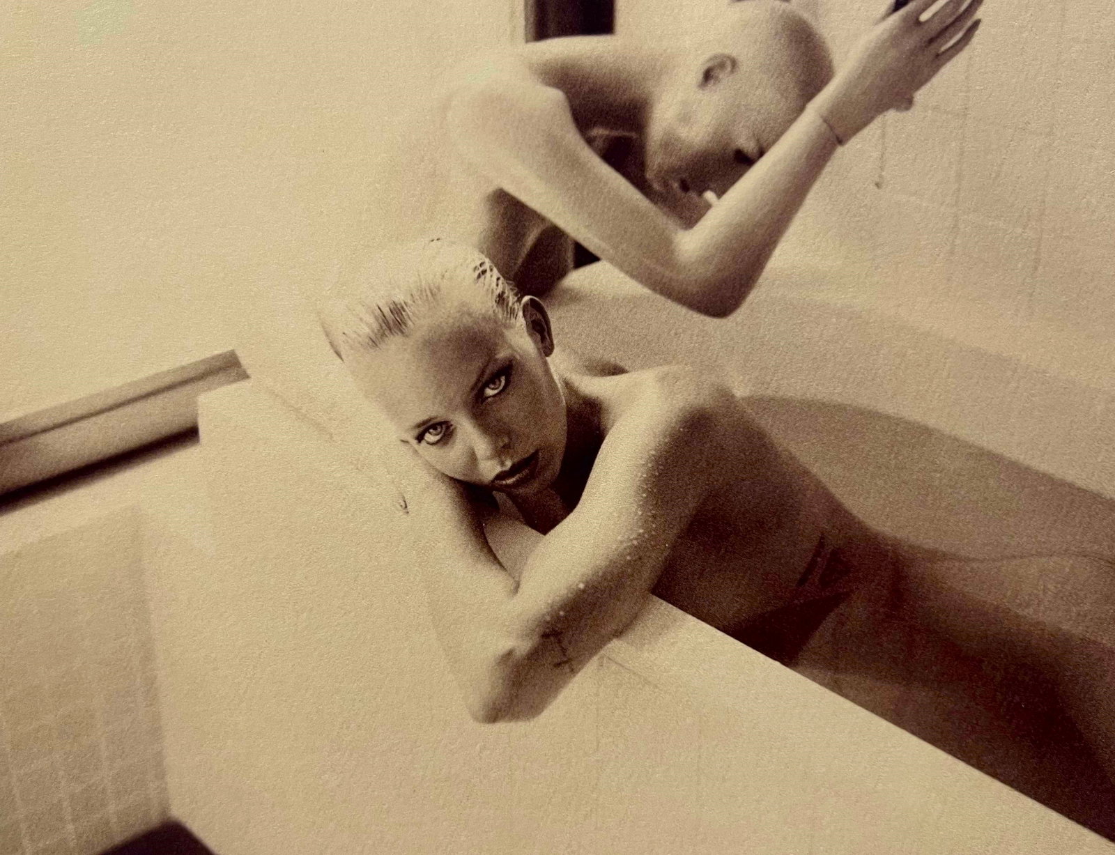 Marc Lagrange, Fond I, 2012: Photographer: Marc Lagrange was a Belgian photographer known for his nude portraits of female figures. Lagrange created dream-like and fantastical narrative pictures populated by beautiful nudes that 
