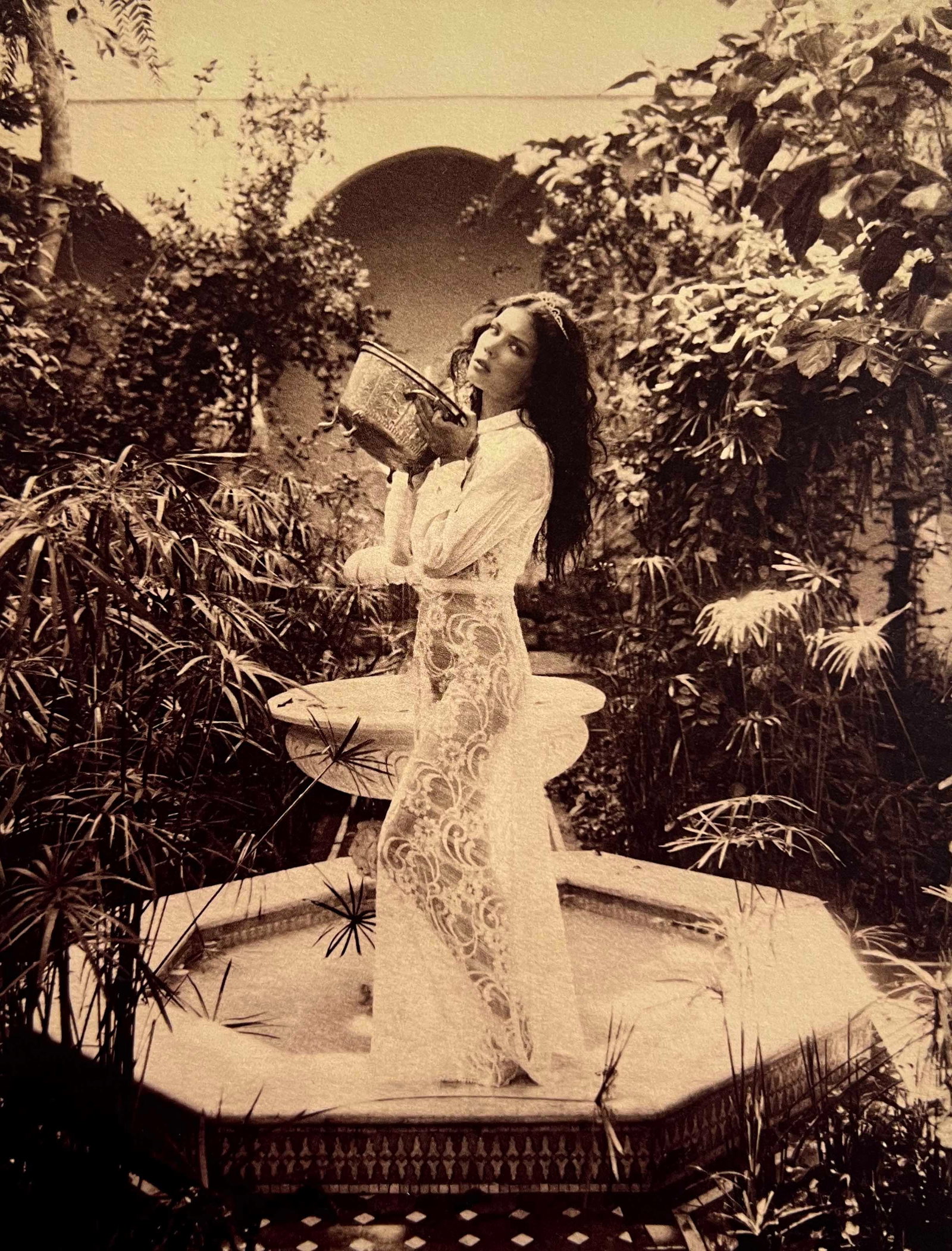 Marc Lagrange, Fountain Of Eden, 2011: Photographer: Marc Lagrange was a Belgian photographer known for his nude portraits of female figures. Lagrange created dream-like and fantastical narrative pictures populated by beautiful nudes that 