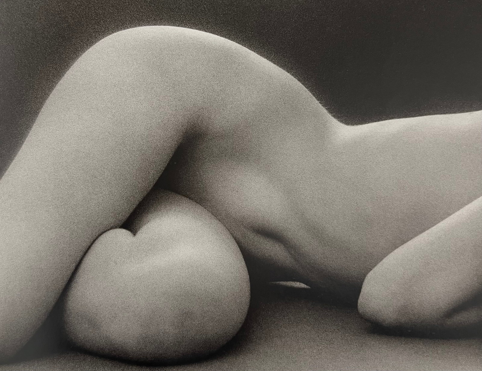 Ruth Bernhard, Hips Horizontal, 1975: Ruth Bernhard (1905-2006) was the daughter of Lucien Bernhard, a graphic designer known as "the father of the German poster." After studying for two years at the Berlin Academy of Art, she came to New