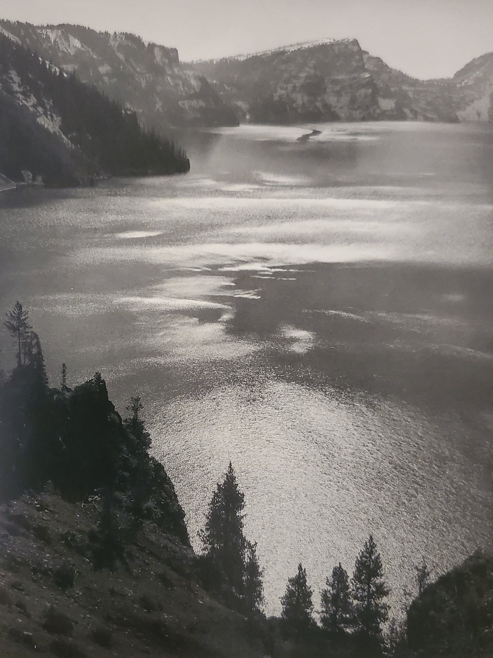 Ansel Adams, Afternoon Sun, Crater Lake National Park, Oregon, 1943 (1 of 1)