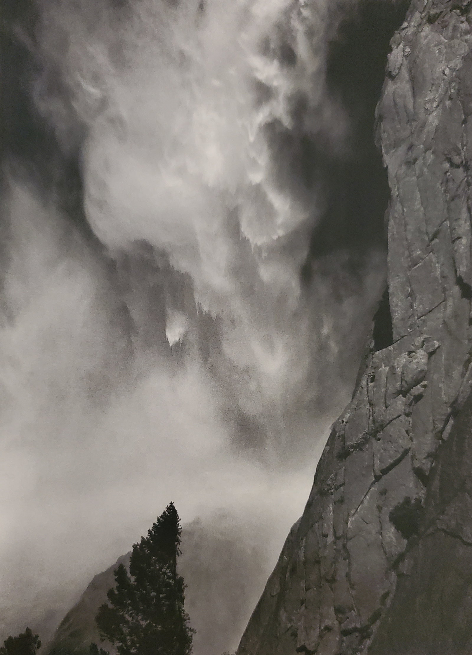 Ansel Adams, Base of Upper Yosemite Fall, Yosemite National Park, California, C. 1950: Photographer: Ansel Adams (American, 1902 - 1984) - Internationally renowned American photographer. One of the most influential artists in photographic history. Title: "Base of Upper Yosemite Fall, Yo
