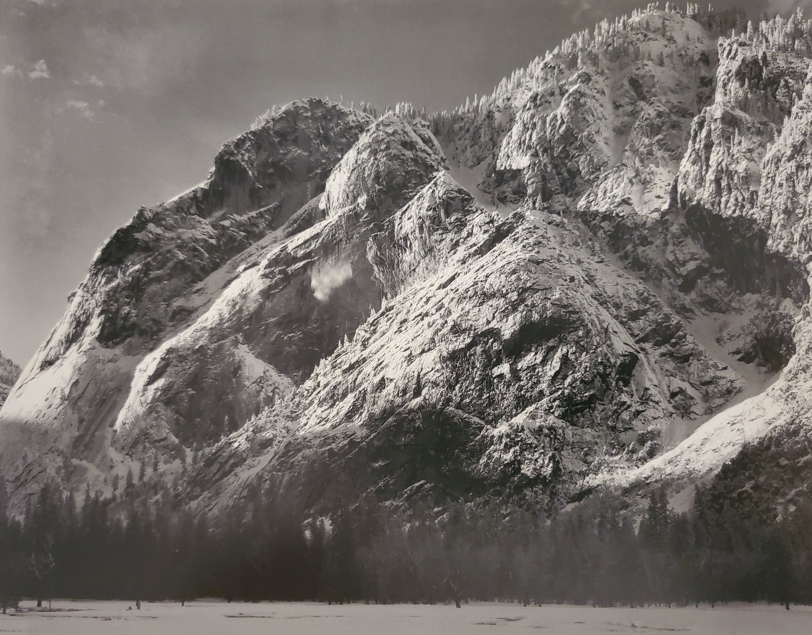 Ansel Adams, Cliffs of Glacier Point, Avalanche, Yosemite National Park, California, C. 1935: Photographer: Ansel Adams (American, 1902 - 1984) - Internationally renowned American photographer. One of the most influential artists in photographic history. Title: "Cliffs of Glacier Point, Avalan