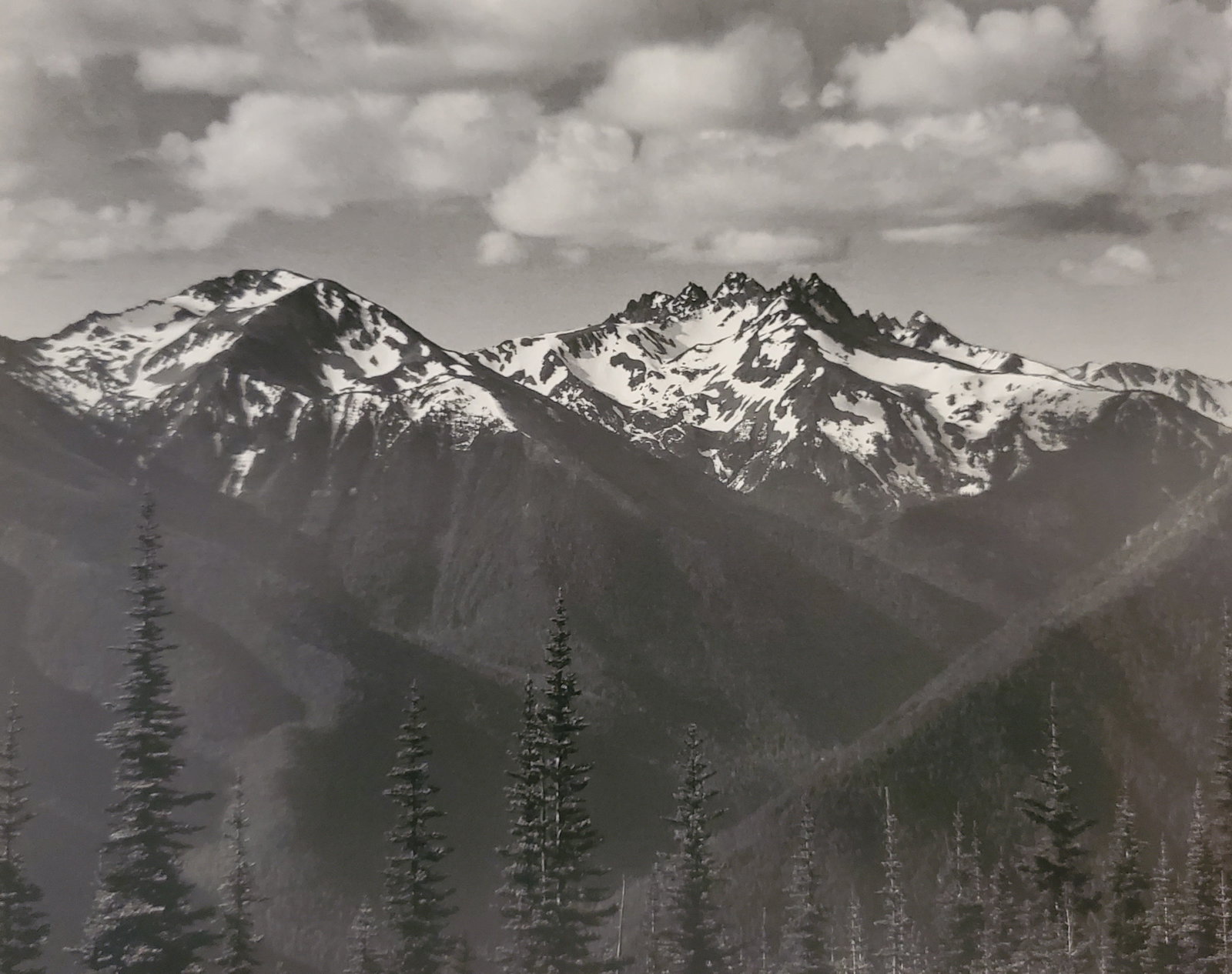 Ansel Adams, From Hurricane Hill, Olympic National Park, Washington, DC, C. 1950: Photographer: Ansel Adams (American, 1902 - 1984) - Internationally renowned American photographer. One of the most influential artists in photographic history. Title: "From Hurricane Hill, Olympic Na