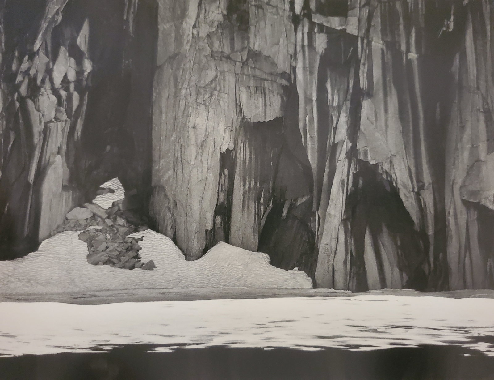Ansel Adams, Frozen Lake and Cliffs, Kaweah Gap, Sierra Nevada, California, 1932: Photographer: Ansel Adams (American, 1902 - 1984) - Internationally renowned American photographer. One of the most influential artists in photographic history. Title: "Frozen Lake and Cliffs, Kaweah 
