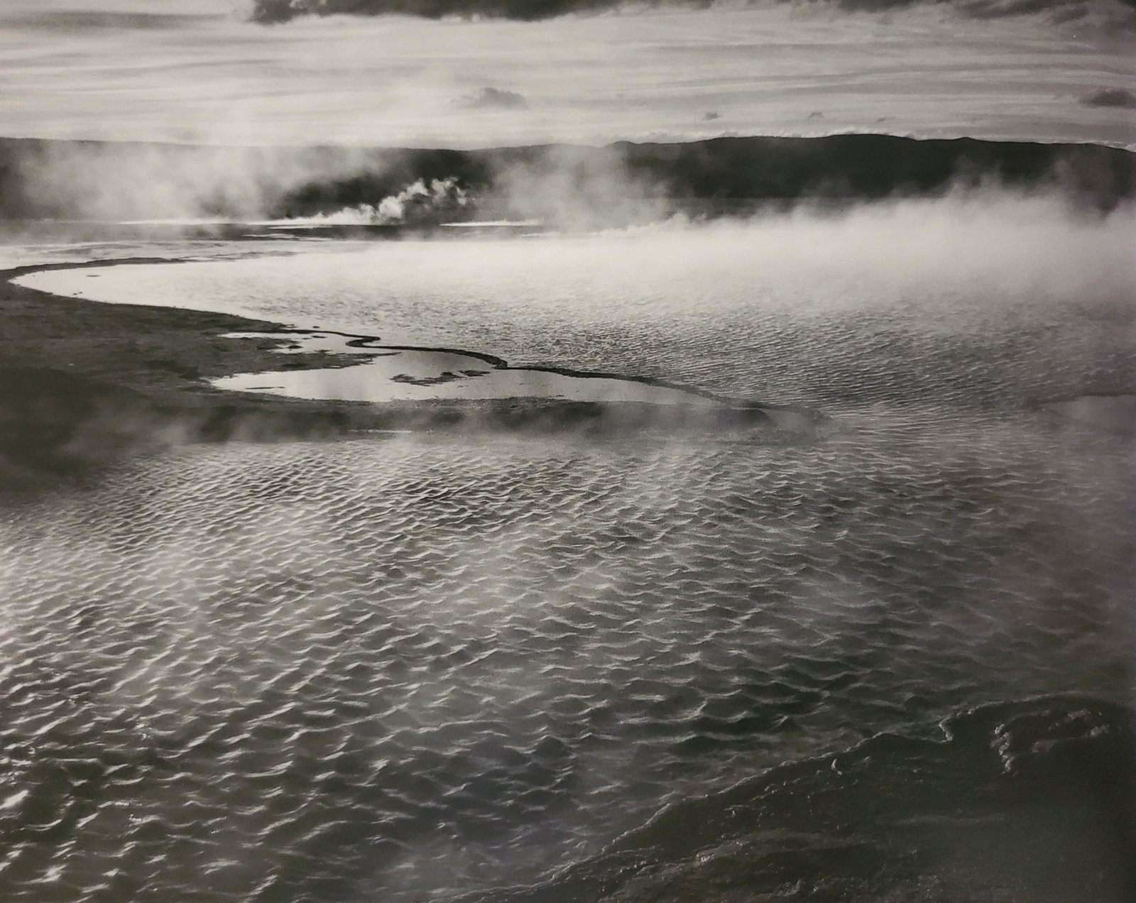 Ansel Adams, Grand Prismatic Spring, Yellowstone National Park, Wyoming, 1942: Photographer: Ansel Adams (American, 1902 - 1984) - Internationally renowned American photographer. One of the most influential artists in photographic history. Title: "Grand Prismatic Spring, Yellows