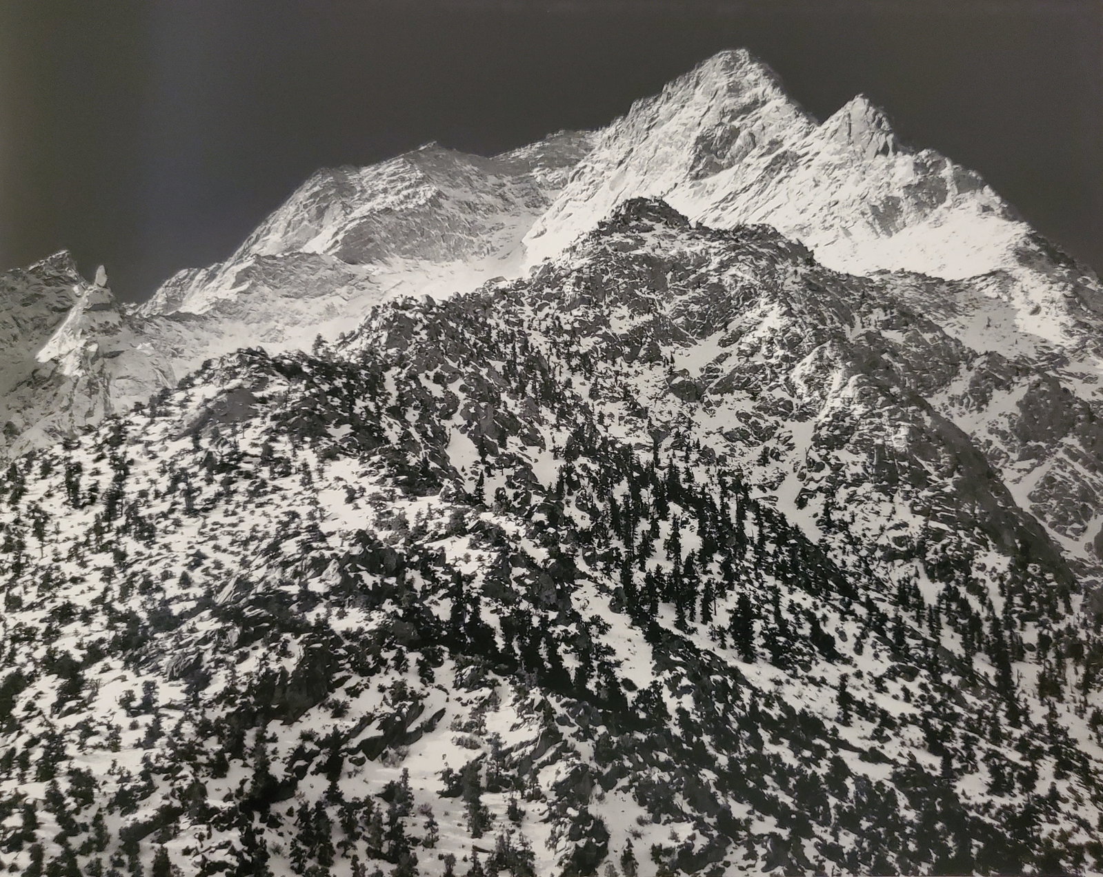 Ansel Adams, Lone Pine Peak, Winter Sunrise, Sierra Nevada, California, 1948: Photographer: Ansel Adams (American, 1902 - 1984) - Internationally renowned American photographer. One of the most influential artists in photographic history. Title: "Lone Pine Peak, Winter Sunrise,