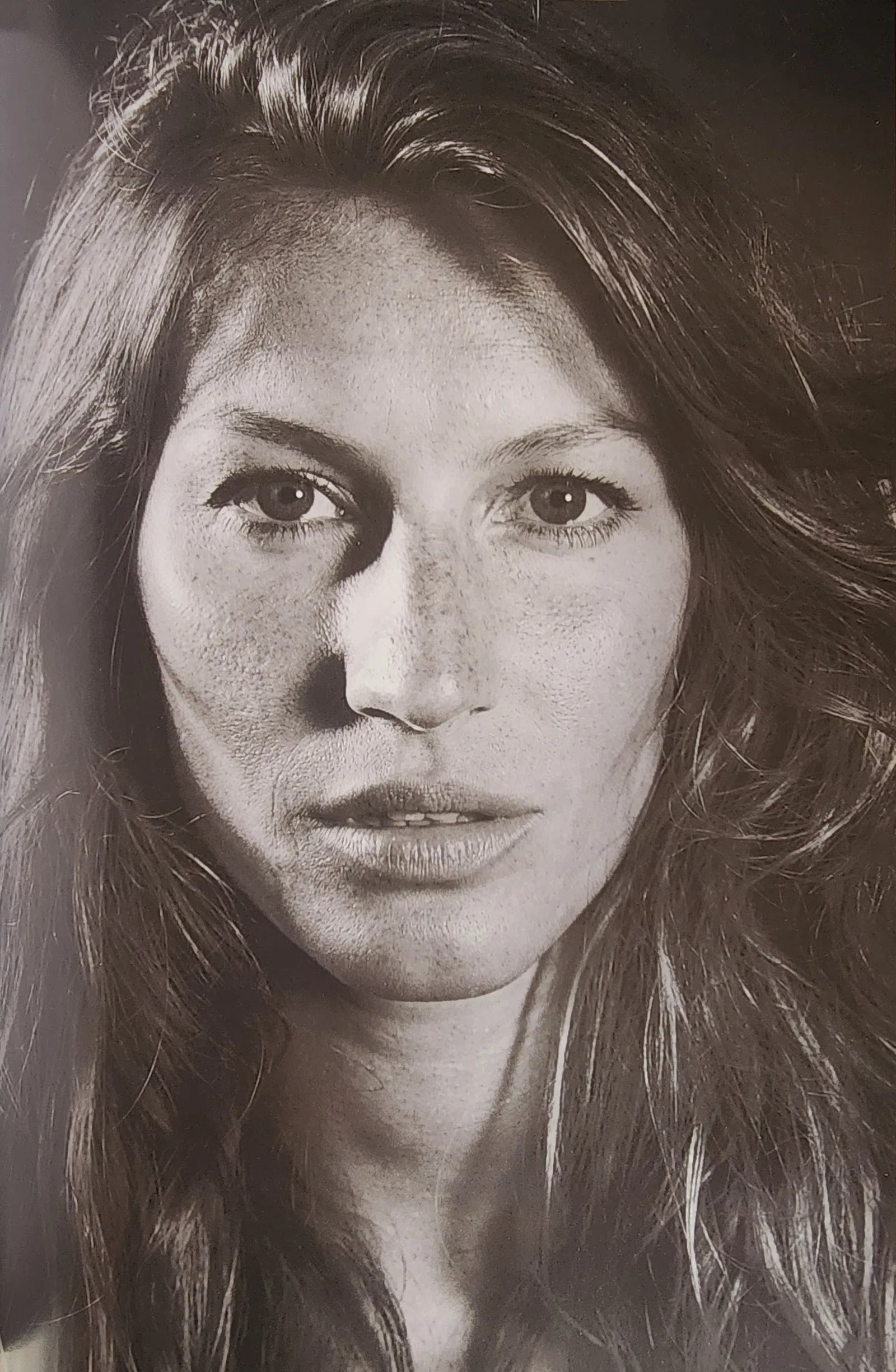 Gisele Bundchen, 2023: Title/Subject: Gisele Bundchen Type Of Print: Authentic Sheet Fed Photogravure/Offset print Date Of Print: 2023 Paper: Medium weight, satin/matte finish Approximate Image Size: 13 x 9 inches Matted Si