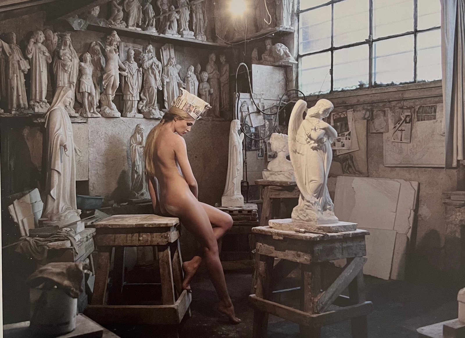 Marc Lagrange, Angels And Saints, 2000's: Photographer: Marc Lagrange was a Belgian photographer known for his nude portraits of female figures. Lagrange created dream-like and fantastical narrative pictures populated by beautiful nudes that 