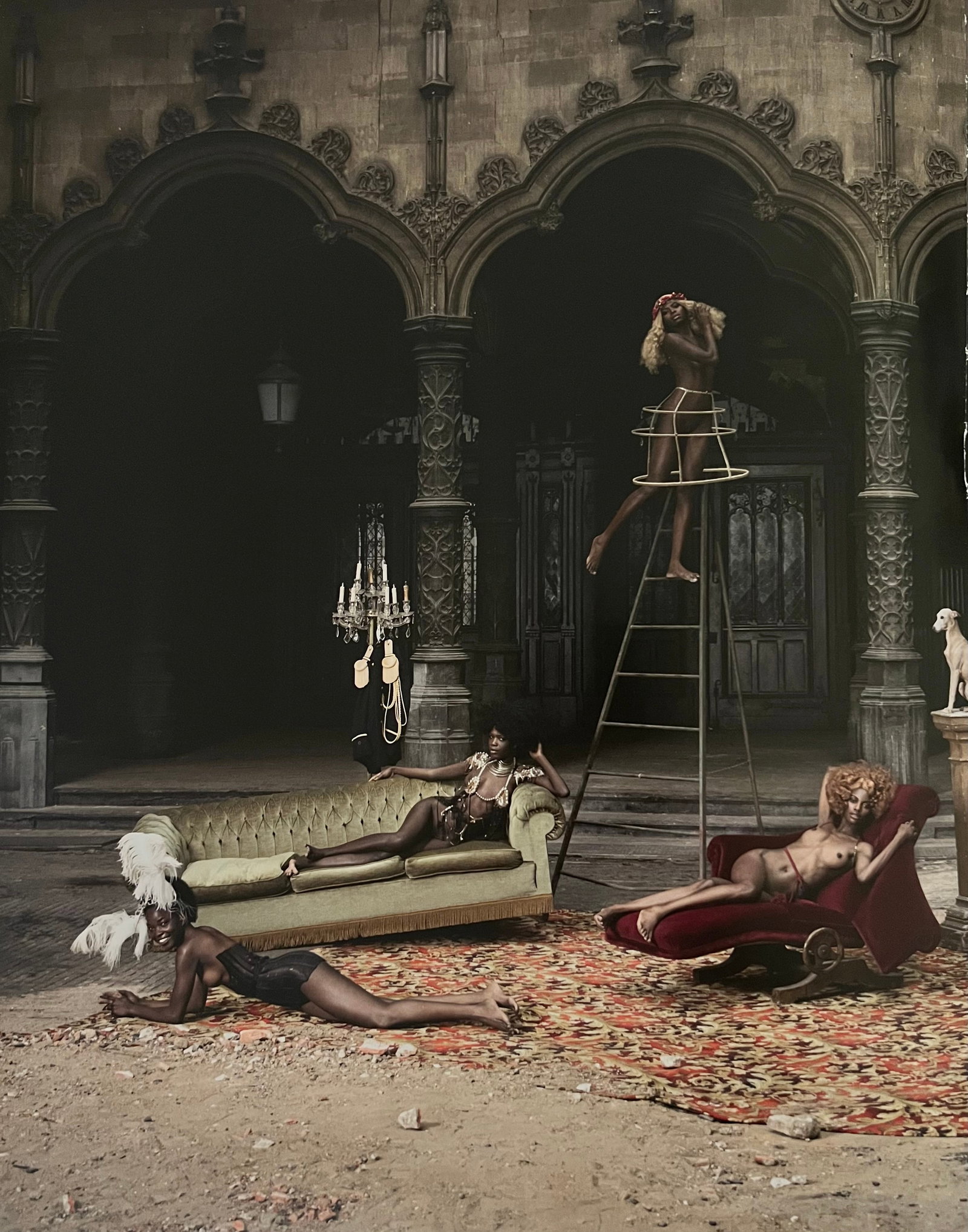 Marc Lagrange, Harlots In Heaven, 2000's: Photographer: Marc Lagrange was a Belgian photographer known for his nude portraits of female figures. Lagrange created dream-like and fantastical narrative pictures populated by beautiful nudes that 