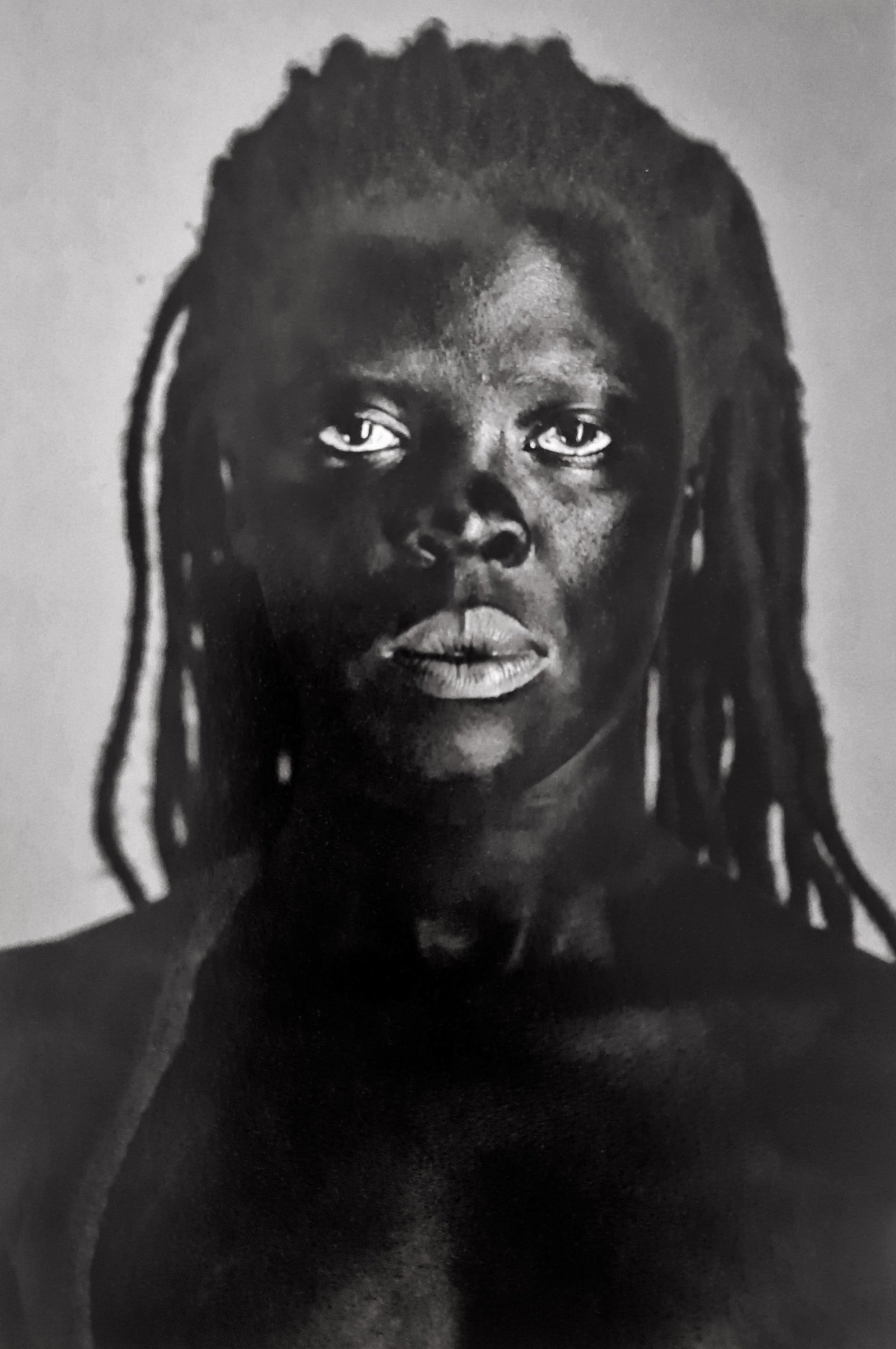 Zanele Muholi, Mfana, London, 2014: Photographer: Zanele Muholi was born in 1972. She is a South African photographer and filmmaker. Title: Mfana, London, 2014, 5.5 x 8 Date Of Negative: 2014 Type Of Print: Authentic Vintage Sheet Fed P