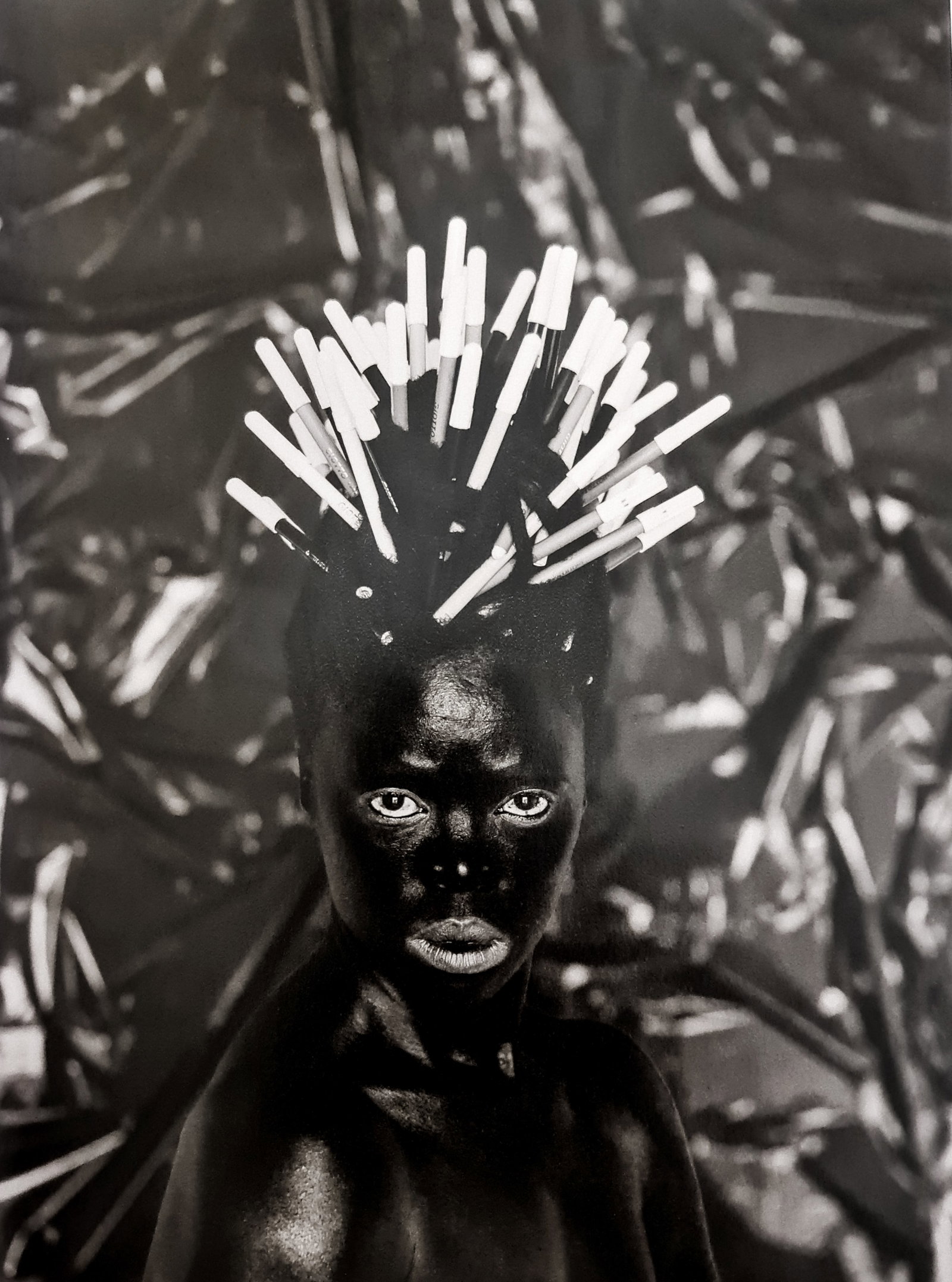 Zanele Muholi, Nolwazi II, Nuoro, Sardinia, Italy, 2015: Photographer: Zanele Muholi was born in 1972. She is a South African photographer and filmmaker. Title: Nolwazi II, Nuoro, Sardinia, Italy, 2015, 9 x 12.5 Date Of Negative: 2015 Type Of Print: Authent