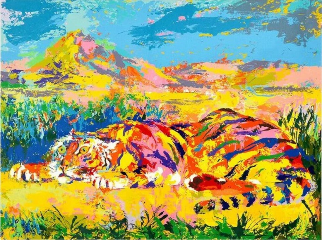 Leroy Neiman, 'Delacroix Tiger' 1977, Signed & Numbered Serigraph: "Delacroix's Tiger" LeRoy Neiman Media: Serigraph / Silk Screen on Paper Image Dimensions: 28 5/8 x 38 1/8" Year Produced: 1977 Edition Size: 300 Numbered, 50 Artists Proofs, 6 Printers Proofs Edition