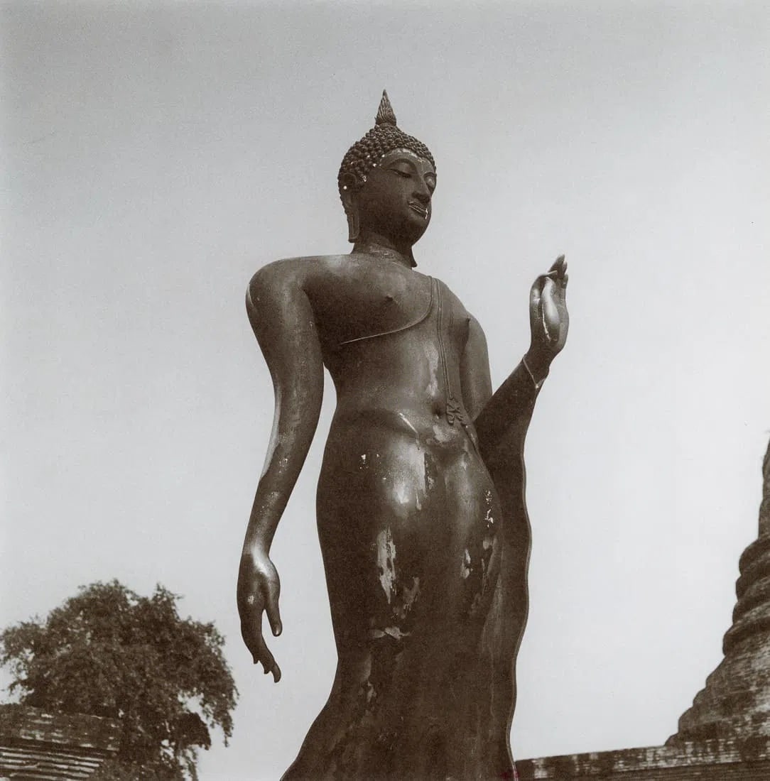 Lynn Davis, Walking Buddha, Sukhothai, Thailand, 1993 - Limited edition of 50: Photographer: Lynn Davis Title: Walking Buddha, Sukhothai, Thailand Date Of Negative: 1993 Type Of Print: Sheet Fed Photogravure/Offset lithograph Date Of Print: 1999 Edition: From the rare edition of