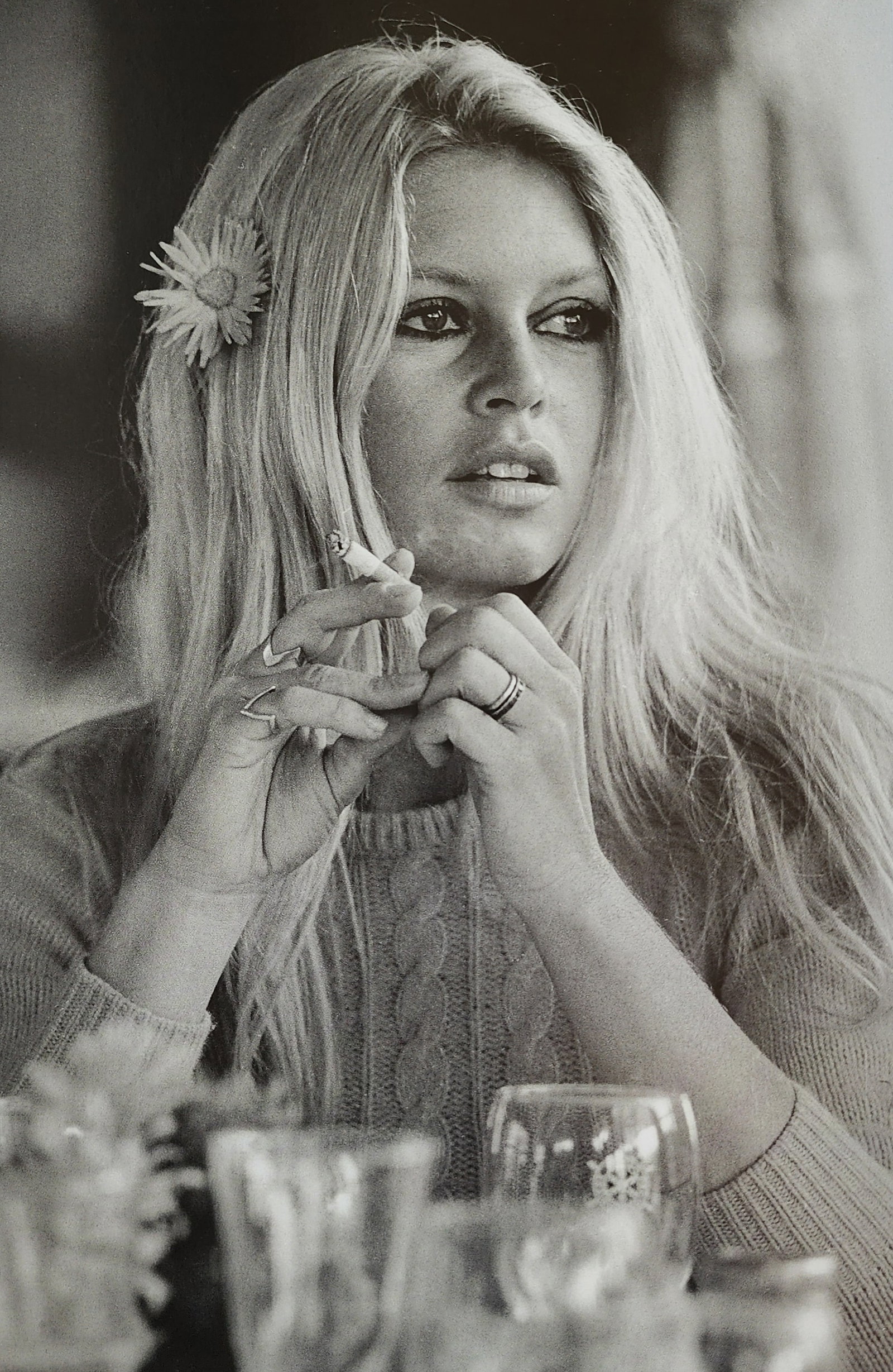 Terry O'Neill, 'Brigitte Bardot', 1968: Photographer: Terence Patrick O'Neill CBE was a British photographer, known for documenting the fashions, styles, and celebrities of the 1960s. O'Neill's photographs capture his subjects candidly or i