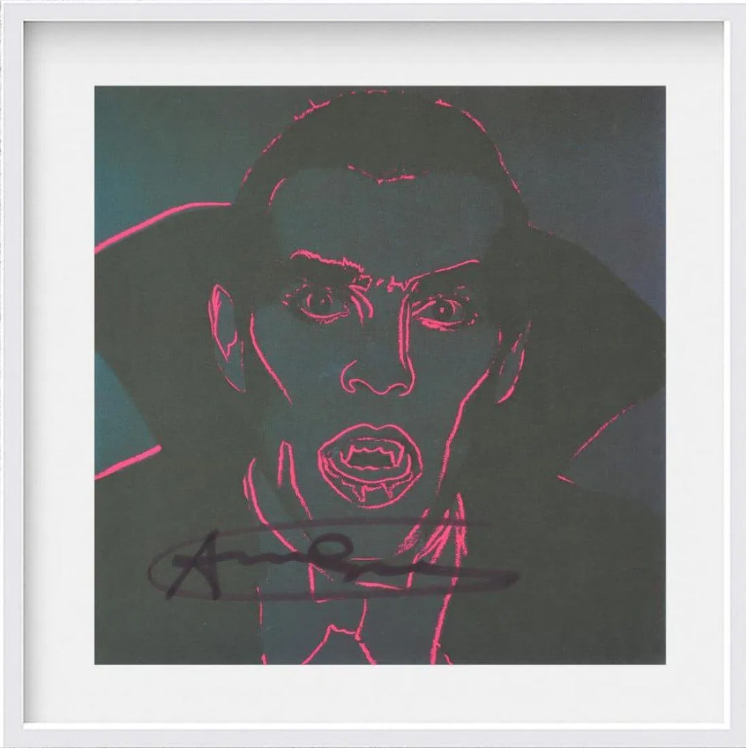 Andy Warhol (1928-1987), 'Myths Suite - Dracula', Hand Signed Invitation, 1981 (1 of 2)