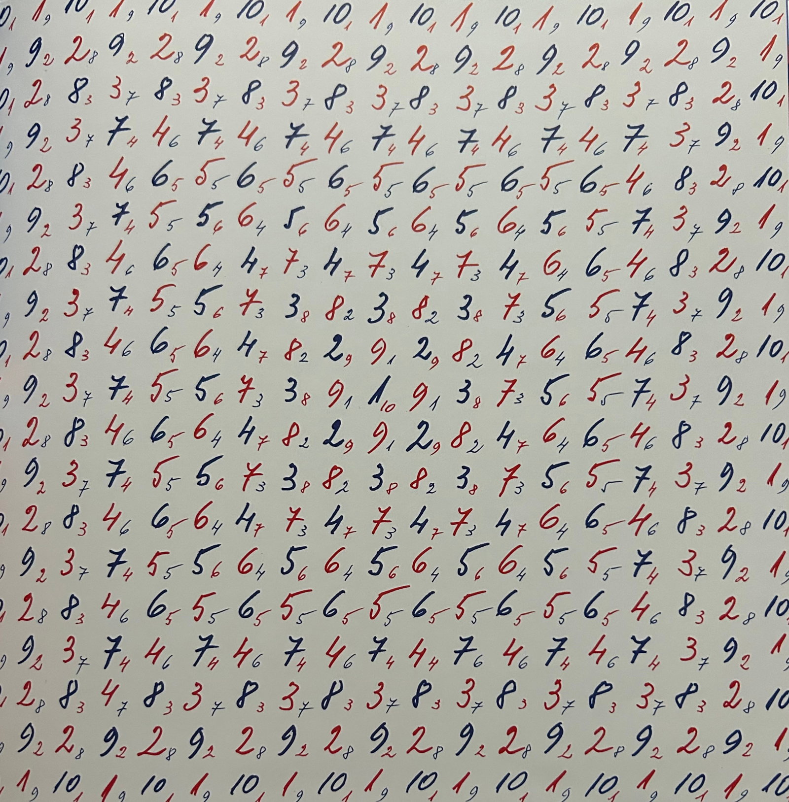 Victor Vasarely, Numbers: Description: Title: Numbers Type: Monograph on paper, framed Not Signed or numbered, as published Published by Editions Du Griffon Neuchatel in 1971, and printed in Switzerland. Size 10.5 x 10.5" Fram