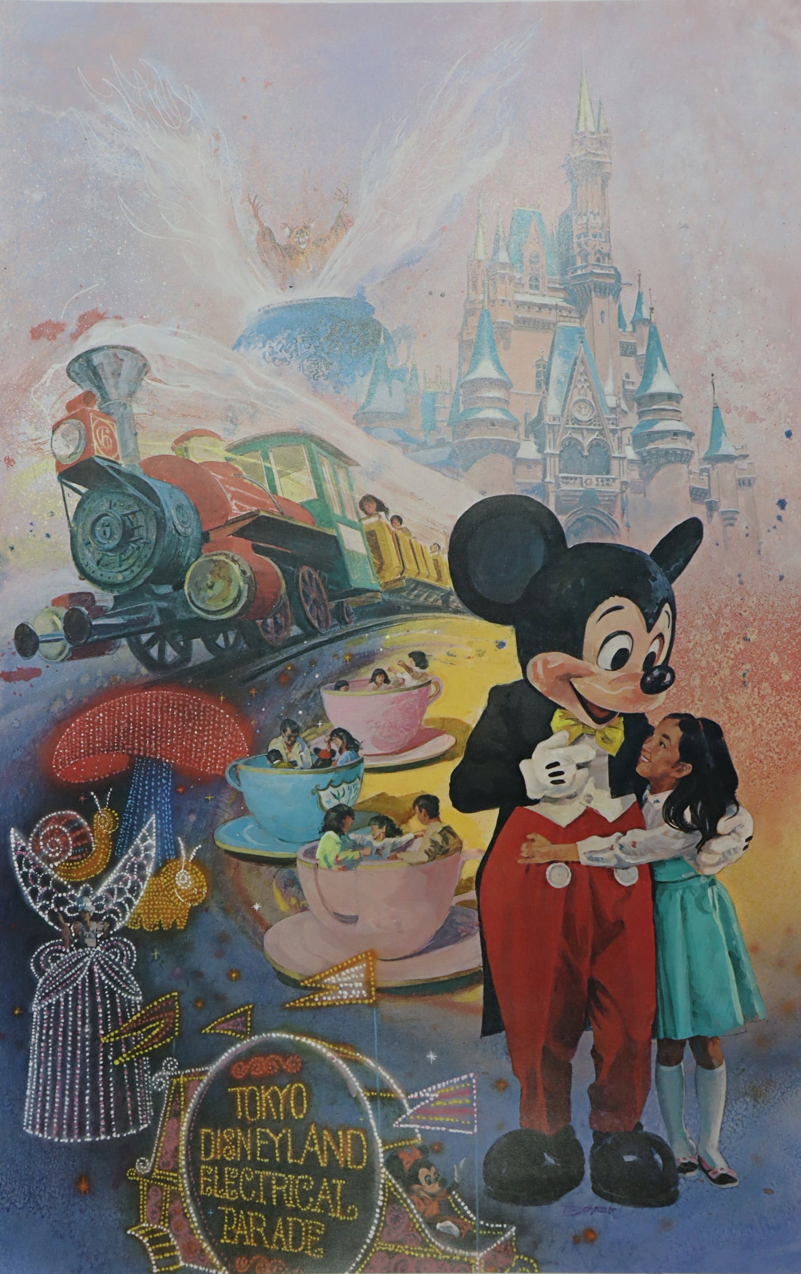 Charles Boyer, Tokyo Disneyland 5th Anniversary, Signed Limited Edition Lithograph, 1988 (1 of 5)