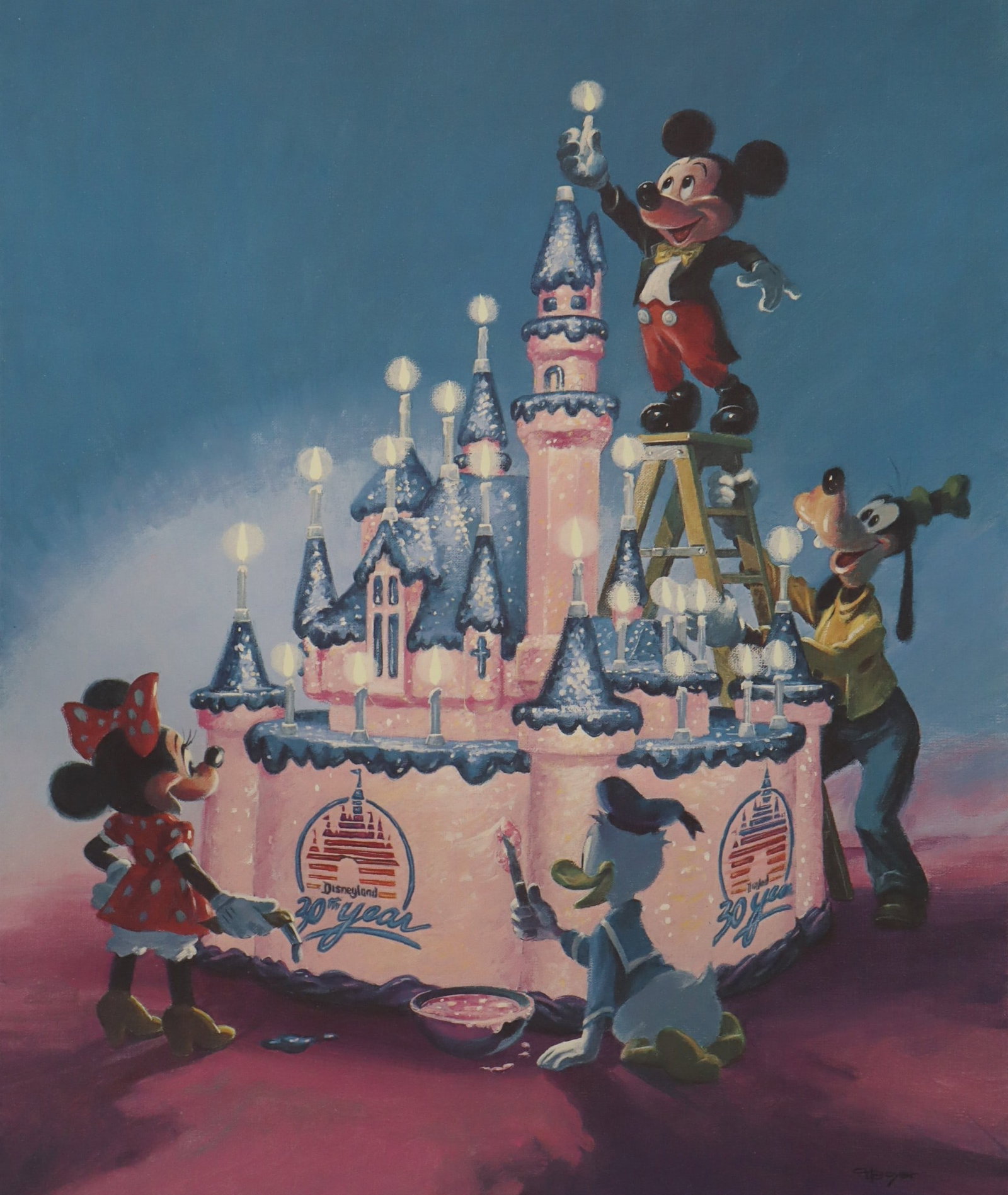 Charles Boyer, Disneyland 30th Anniversary, Signed Limited Edition Lithograph, 1985 (1 of 4)