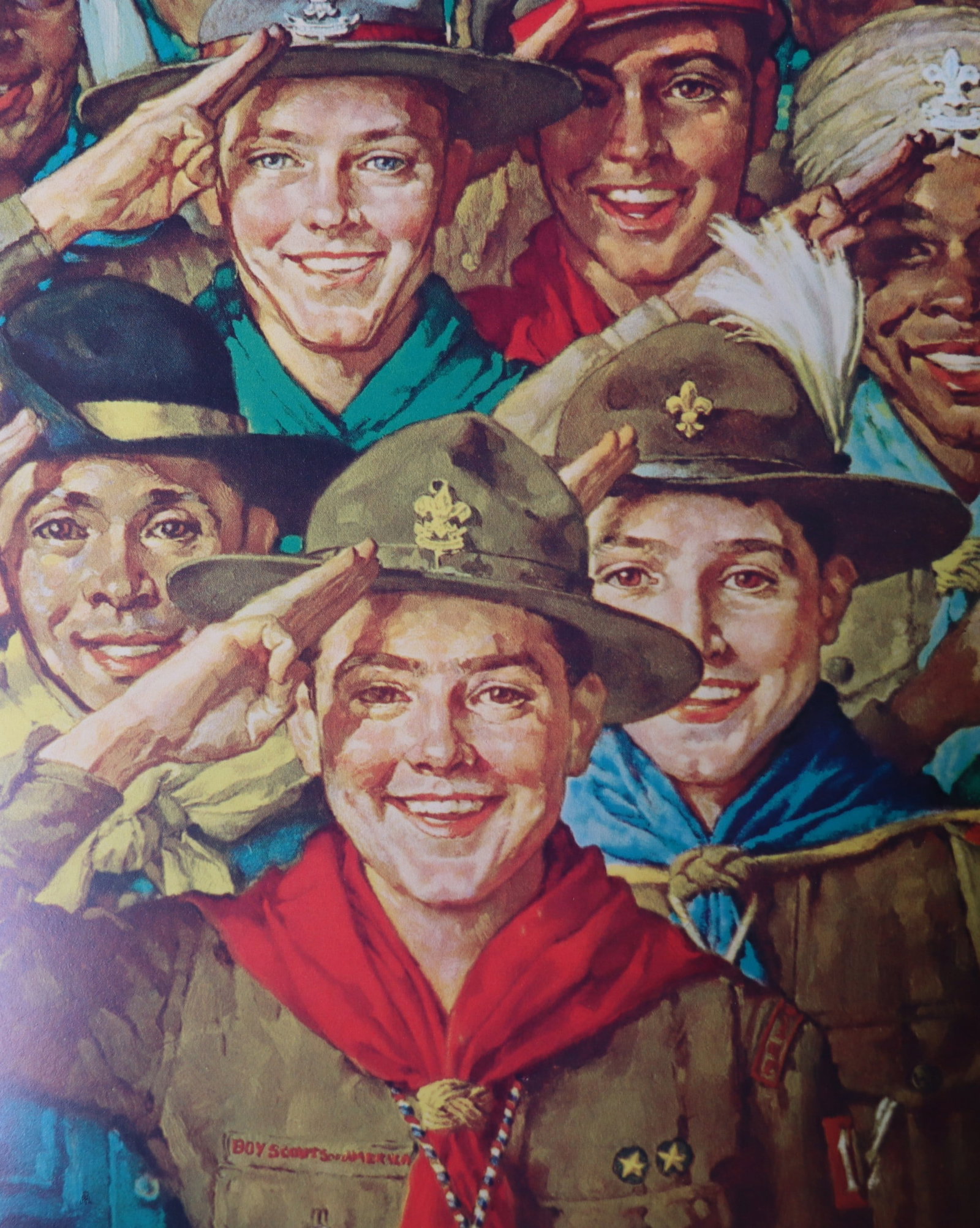Norman Rockwell, 'Army of Friendship', Offset Lithograph, 1969: Artist: Norman Rockwell (American, 1894-1978) Title: Surface: Gloss Paper Type: Offset Lithograph Year: 1969 Size: 14"x11" inches (35.6 x 27.9 cm) (sheet, each)Origin: USA Signed: No Artist Bio: First