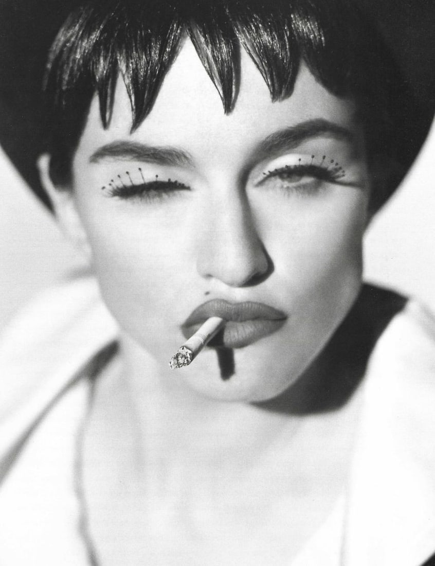 Herb Ritts, Madonna Iv San Pedro, 1990: Photographer: Herbert "Herb" Ritts (American, 1952 - 2002) - renowned fashion, art and celebrity photographer. Title: Madonna IV San Pedro Date Of Negative: 1990 Type Of Print: Fine Duotone Photo Engr