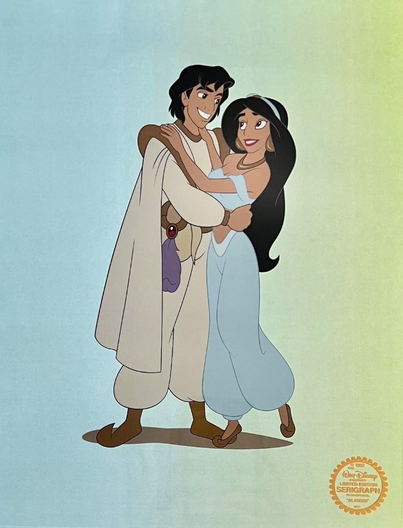 Disney, 'Aladdin - Jasmine & Aladdin', Limited Edition Animation Cel (1 of 1)