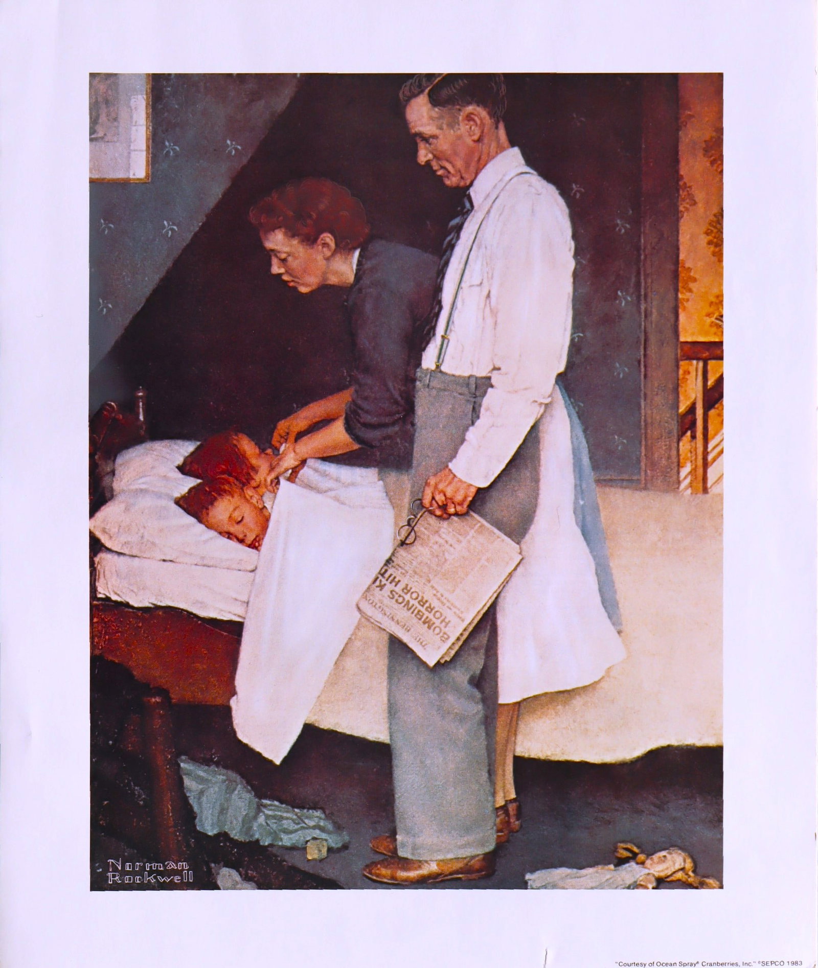 Norman Rockwell, Freedom from Fear, Lithograph, 1983 (1 of 2)