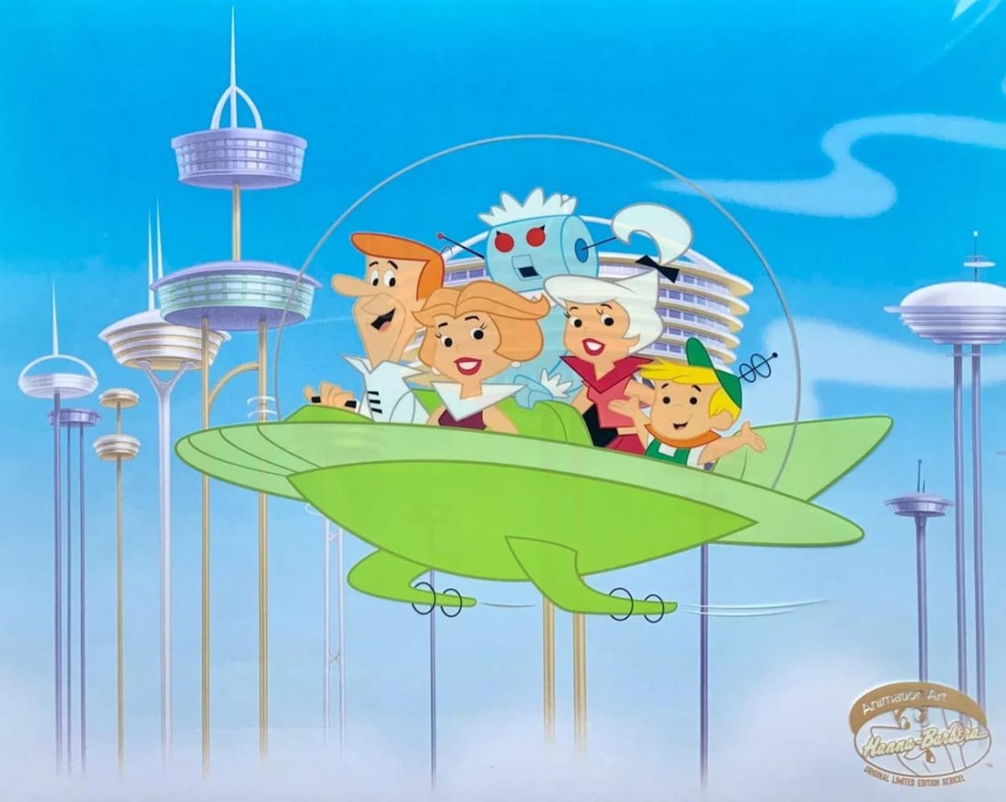 Hanna-Barbera, The Jetsons Family takes a drive, Limited Edition sericel (1 of 1)
