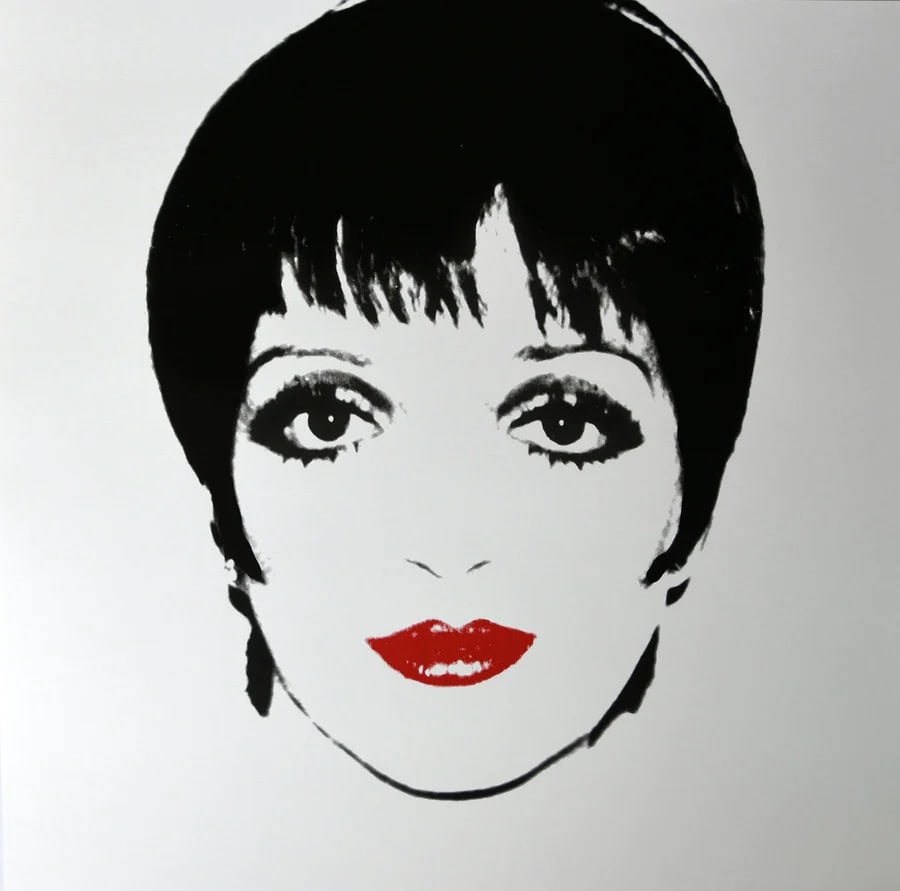 Andy Warhol, (After) Liza Minnelli, 1976, b/w Silkscreen, (1 of 1)