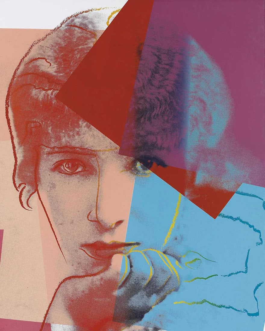 Warhol Andy, (After) FS.II 234 Sarah Bernhard, from Ten Portraits of Jews of Twentieth Century,: Warhol, Andy FS.II 234 Sarah Bernhard, from Ten Portraits of Jews of Twentieth Century, 1980 Silkscreen, not signed and numbered, Paper size 32 x 40 inches (101,6 x 81.2 cm) Images size 32 x 40 inches