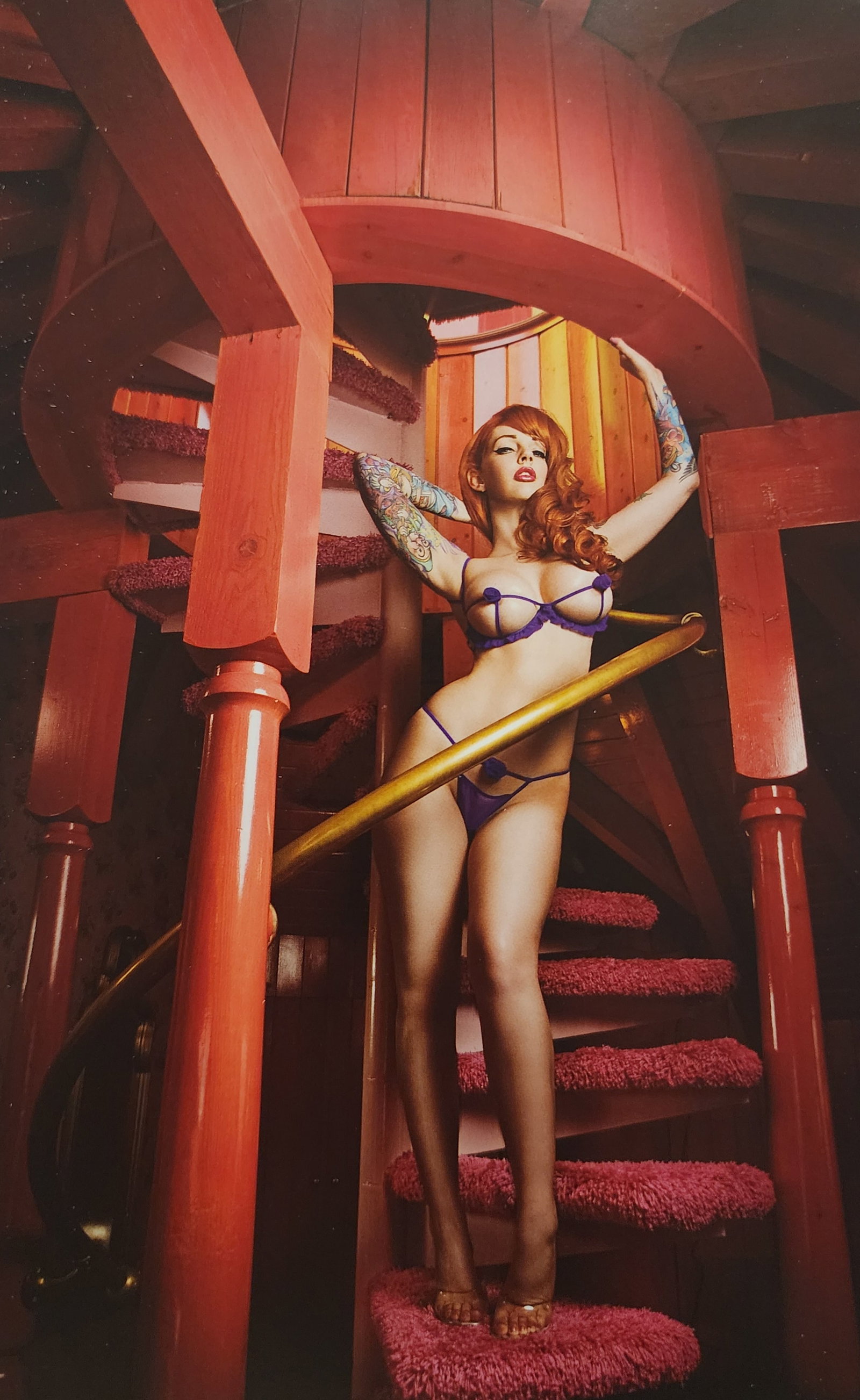 Christian Saint, Tattoo Top Model, 2015: Artist/Photographer: Christian Saint Title/Subject: Tattoo Top Model Type Of Print: Authentic Sheet Fed Photogravure/Heliogravure. Date Of Print: 2015 Paper: Medium weight, satin/matte finish. Print O