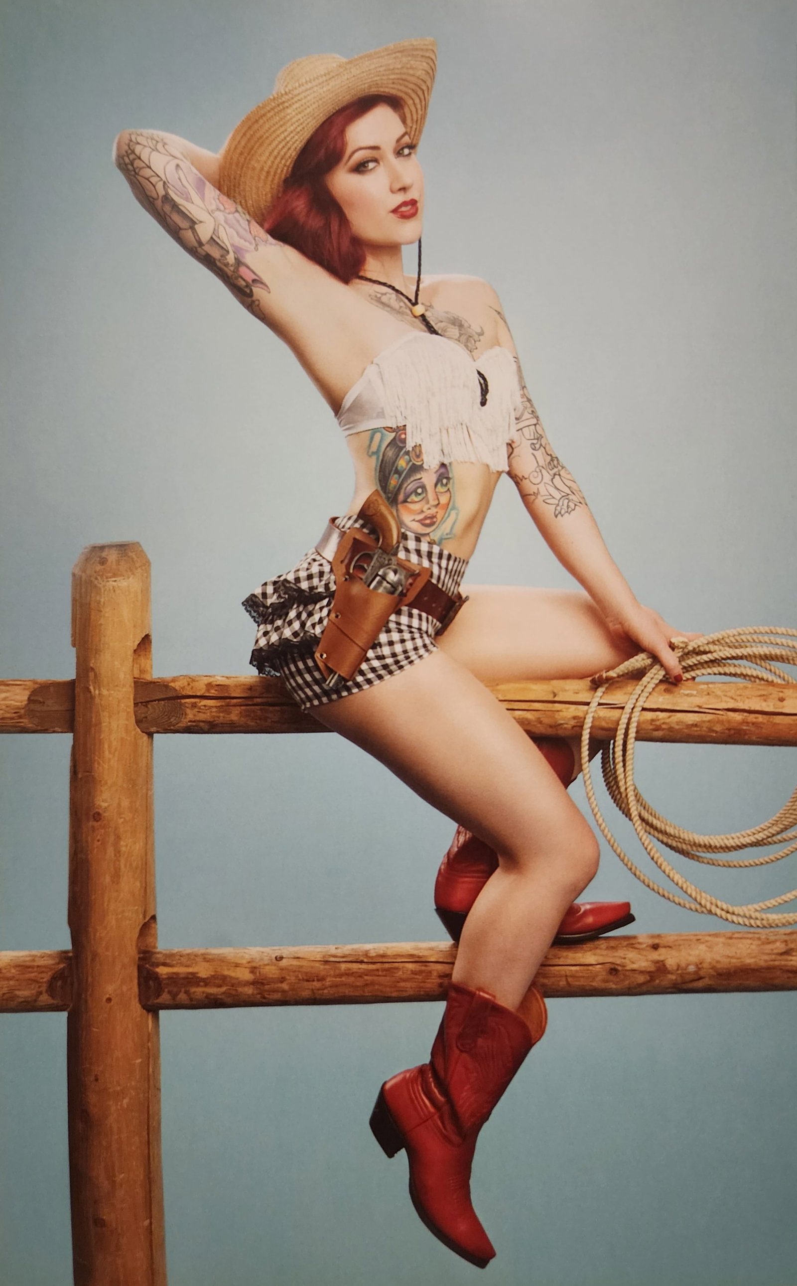 Christian Saint, Tattoo Top Model, 2015: Artist/Photographer: Christian Saint Title/Subject: Tattoo Top Model Type Of Print: Authentic Sheet Fed Photogravure/Heliogravure. Date Of Print: 2015 Paper: Medium weight, satin/matte finish. Print O