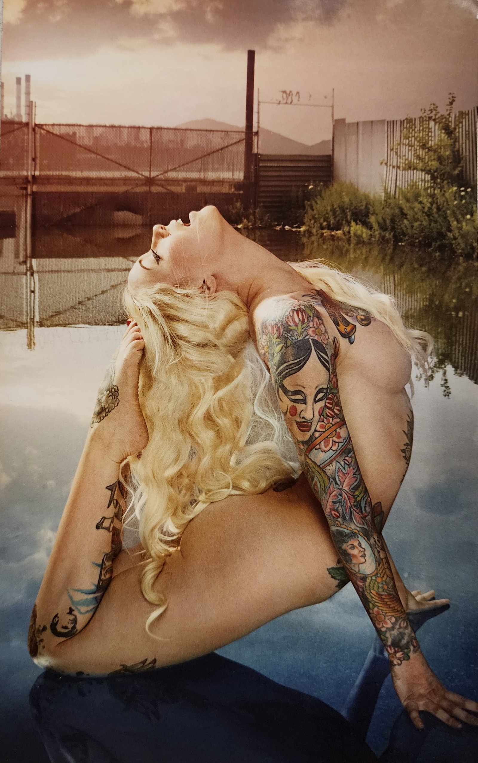 Christian Saint, Tattoo Top Model, 2015: Artist/Photographer: Christian Saint Title/Subject: Tattoo Top Model Type Of Print: Authentic Sheet Fed Photogravure/Heliogravure. Date Of Print: 2015 Paper: Medium weight, satin/matte finish. Print O
