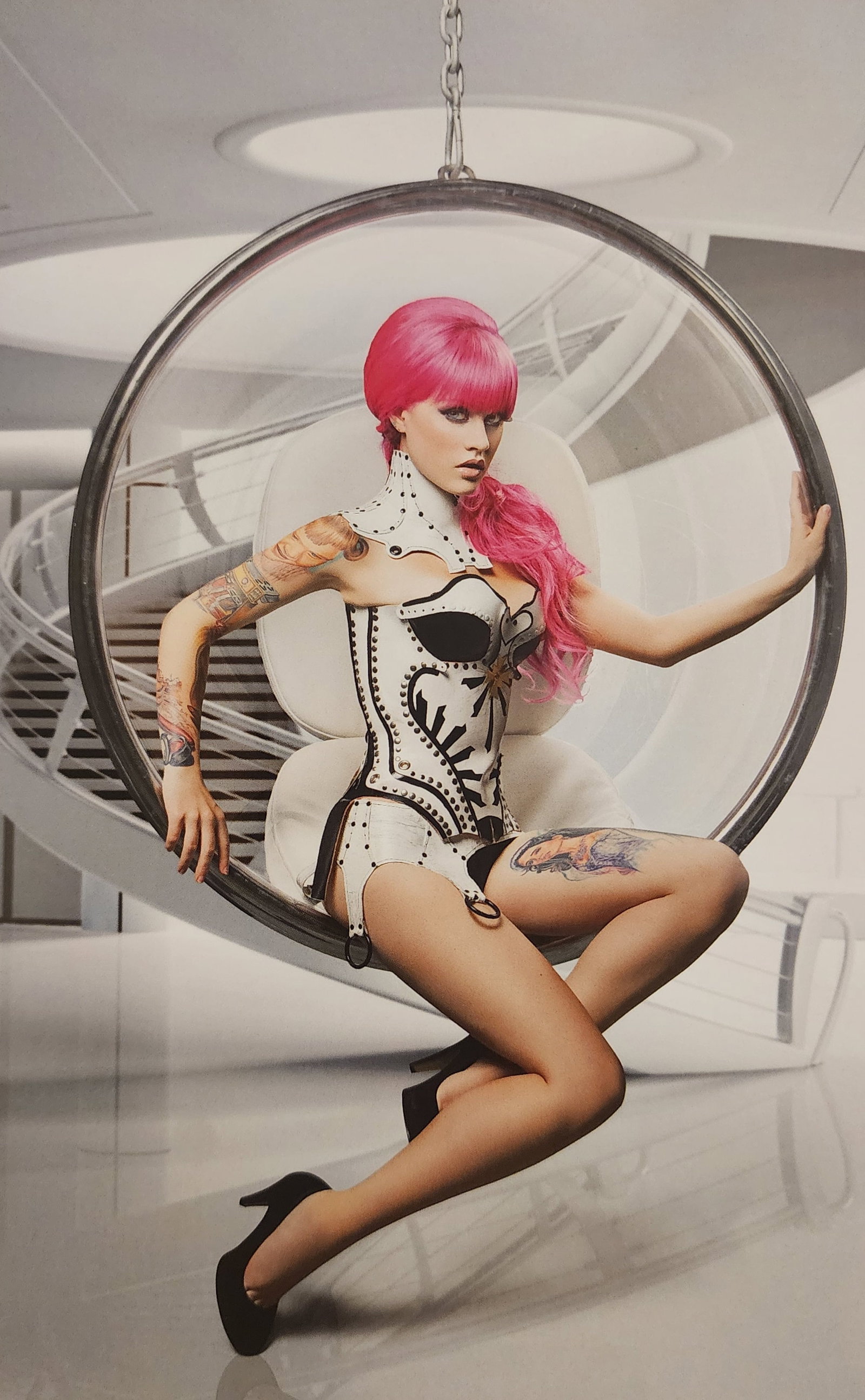 Christian Saint, Tattoo Top Model, 2015: Artist/Photographer: Christian Saint Title/Subject: Tattoo Top Model Type Of Print: Authentic Sheet Fed Photogravure/Heliogravure. Date Of Print: 2015 Paper: Medium weight, satin/matte finish. Print O