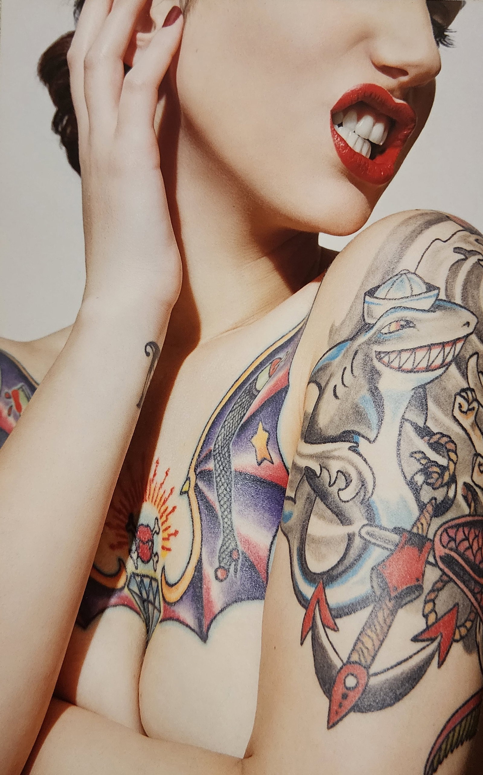 Christian Saint, Tattoo Top Model, 2015: Artist/Photographer: Christian Saint Title/Subject: Tattoo Top Model Type Of Print: Authentic Sheet Fed Photogravure/Heliogravure. Date Of Print: 2015 Paper: Medium weight, satin/matte finish. Print O